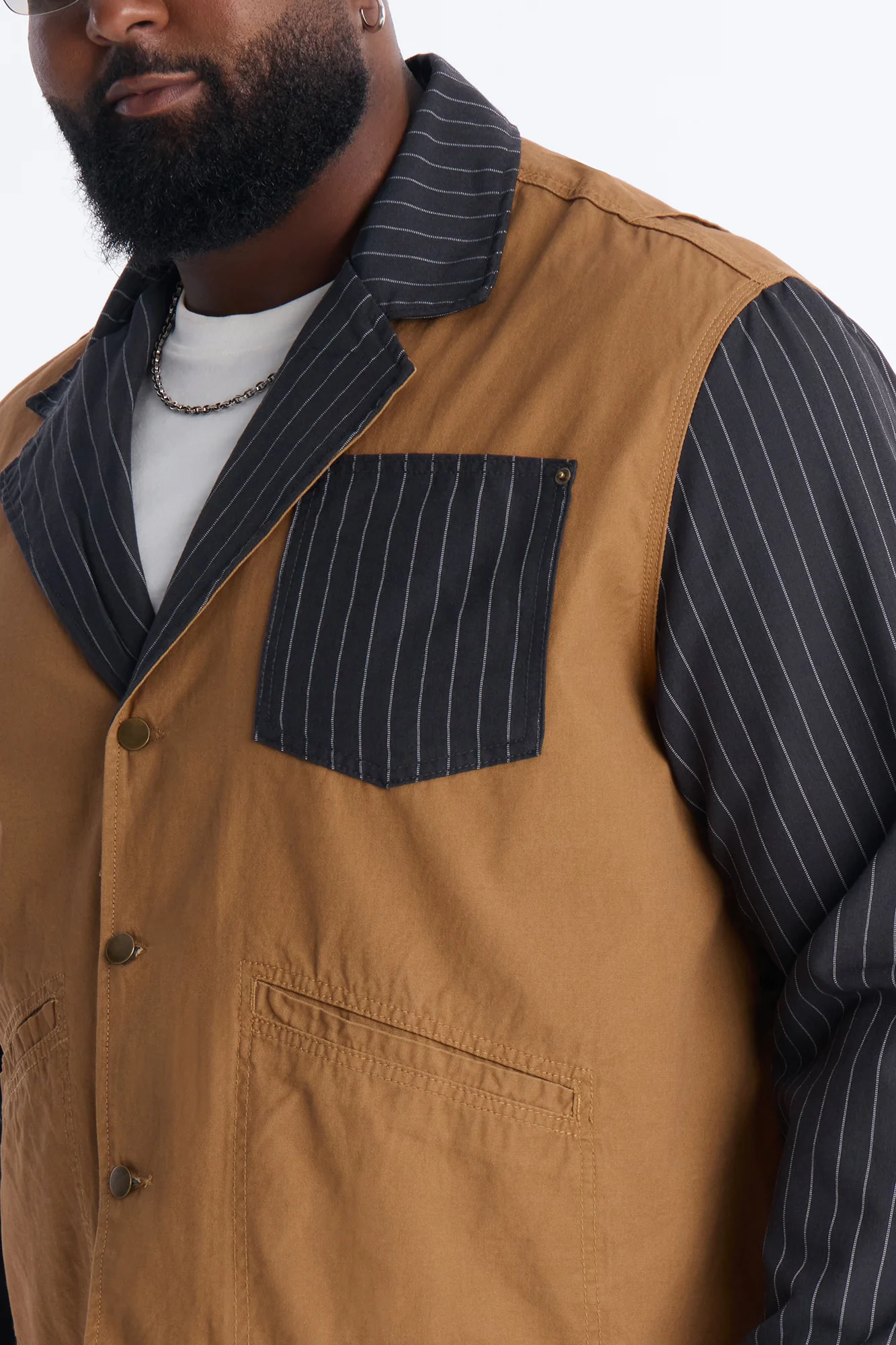 Relaxed Creators Studio Shirt Jacket - Tan - Image 7