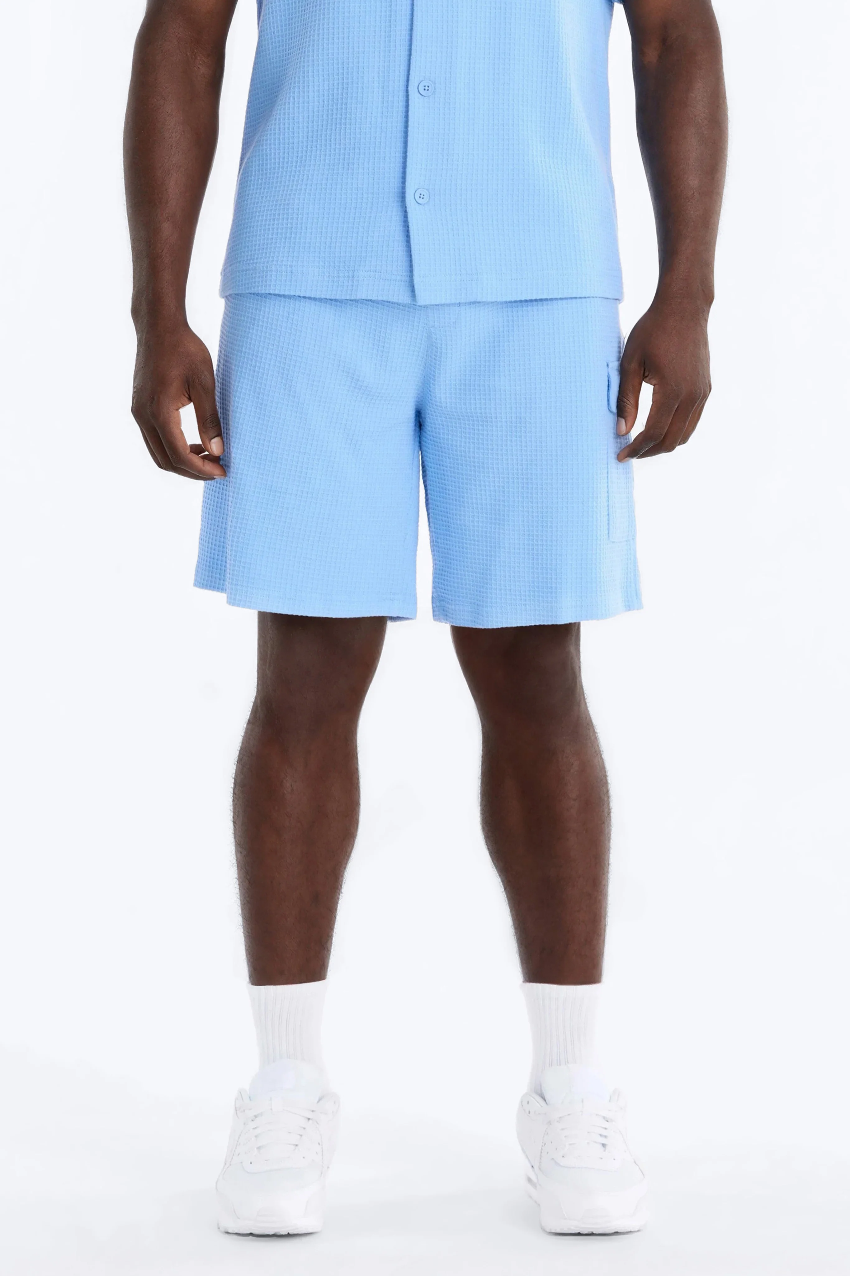 Relaxed Culver City Waffle Knit Short - Light Blue