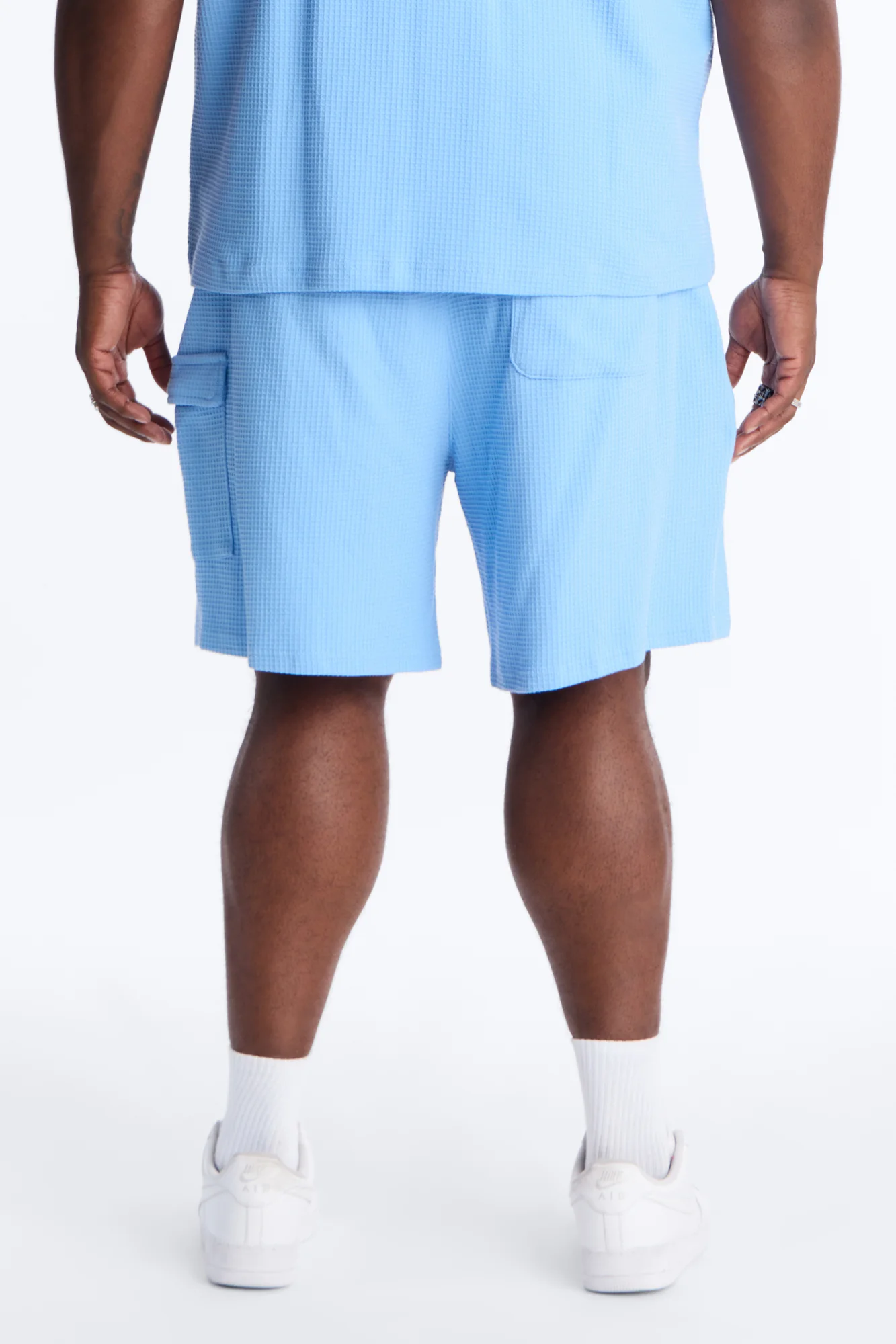 Relaxed Culver City Waffle Knit Short - Light Blue - Image 8