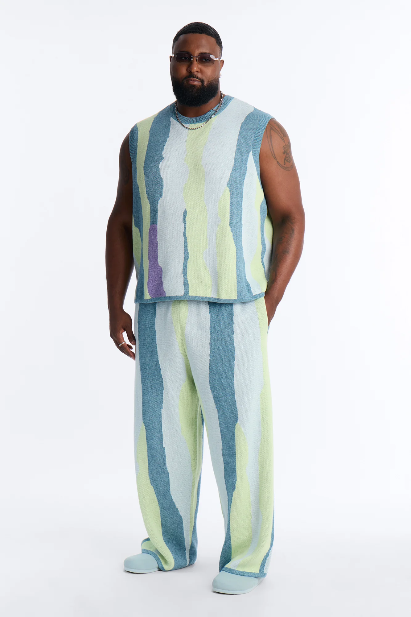 Relaxed Day Mixer Sweater Vest - Multi Color - Image 6