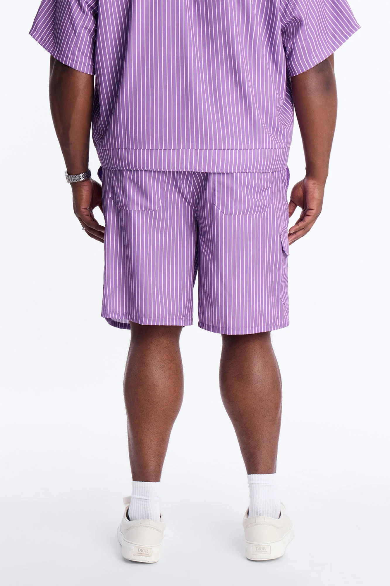 Relaxed Desert Dunes Cargo Short - Purple - Image 8