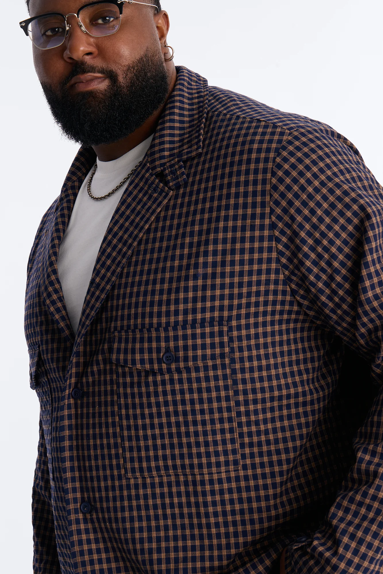 Relaxed Downtown London Shirt Jacket - Navy - Image 7