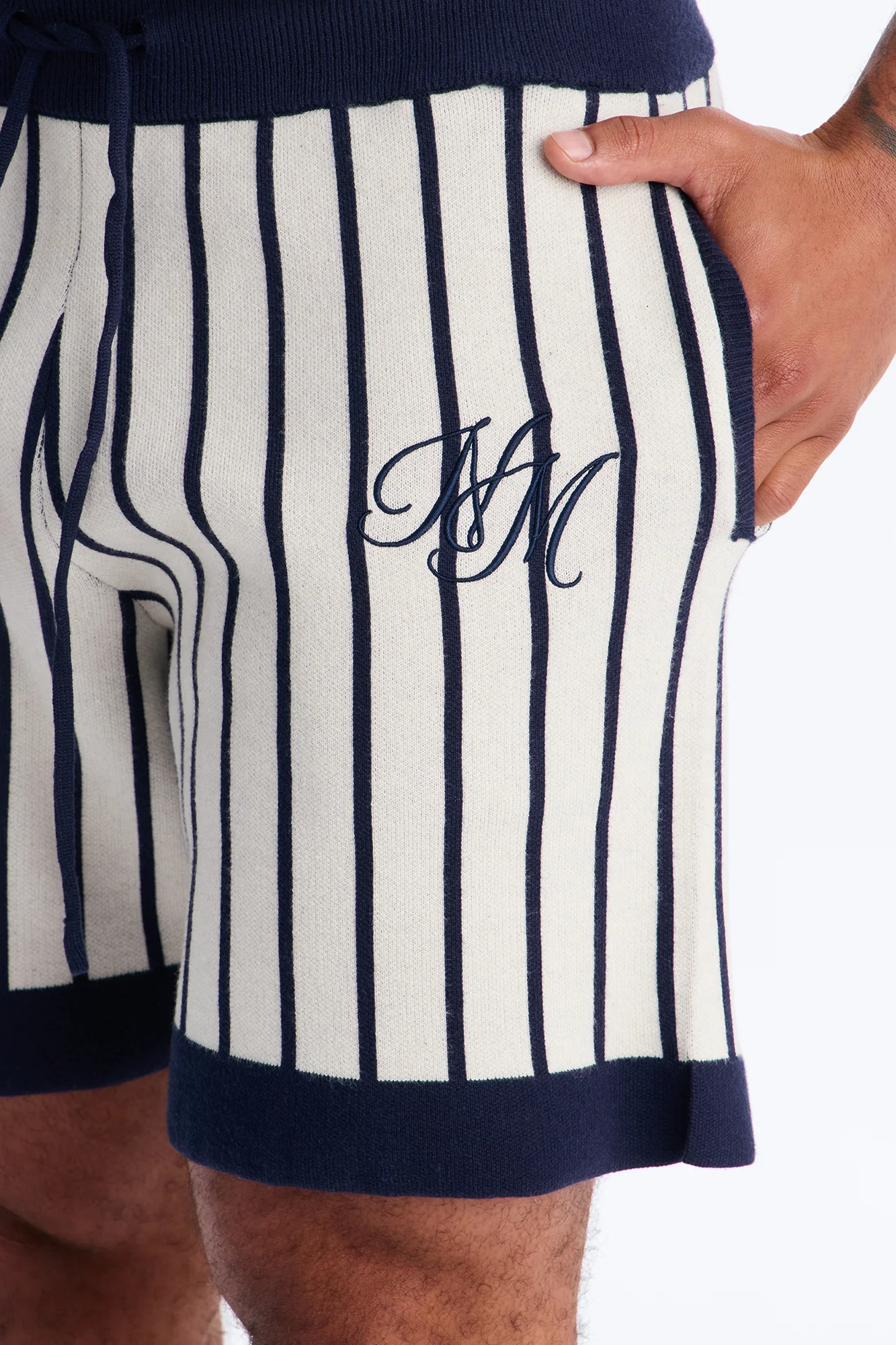 Relaxed Estate Stripe Short - Navy - Image 5