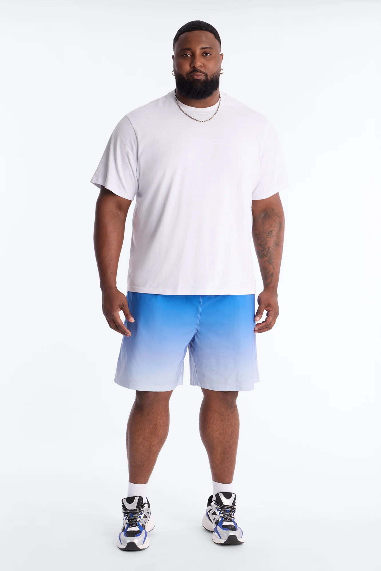 Relaxed Fade Away Ombre Short - Blue - Image 7