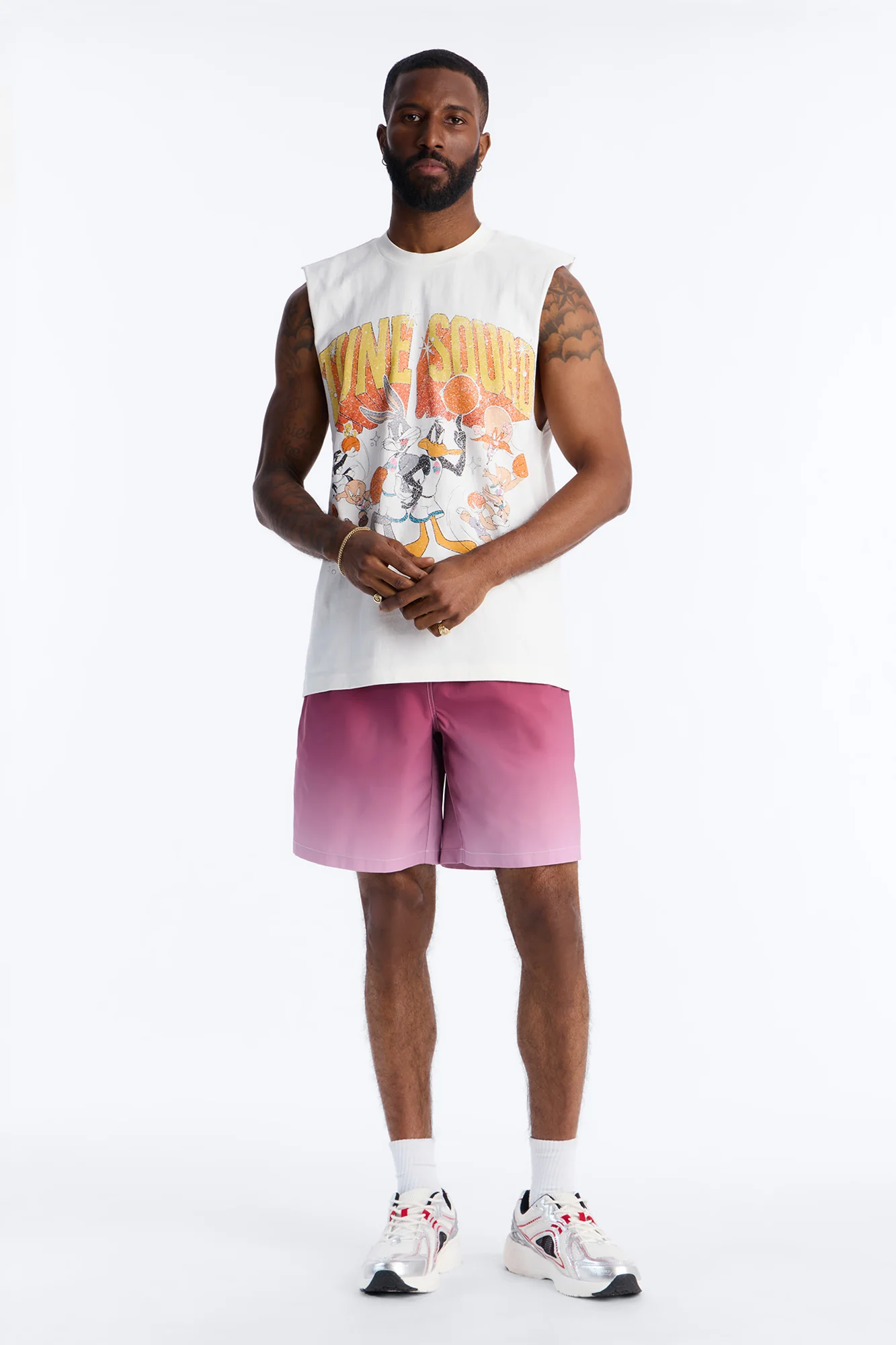 Relaxed Fade Away Ombre Short - Purple - Image 2
