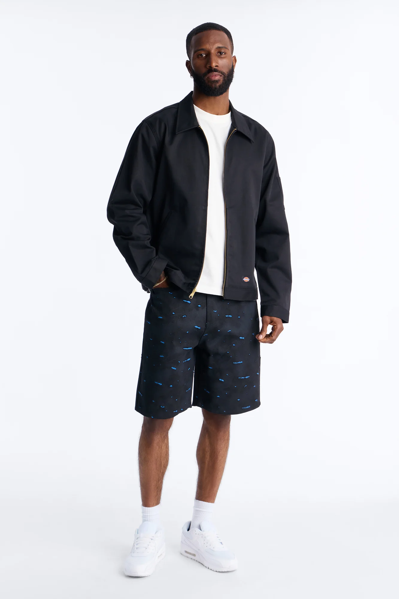 Relaxed Faded Moments Distressed Short - Bleach Blue Wash - Image 2