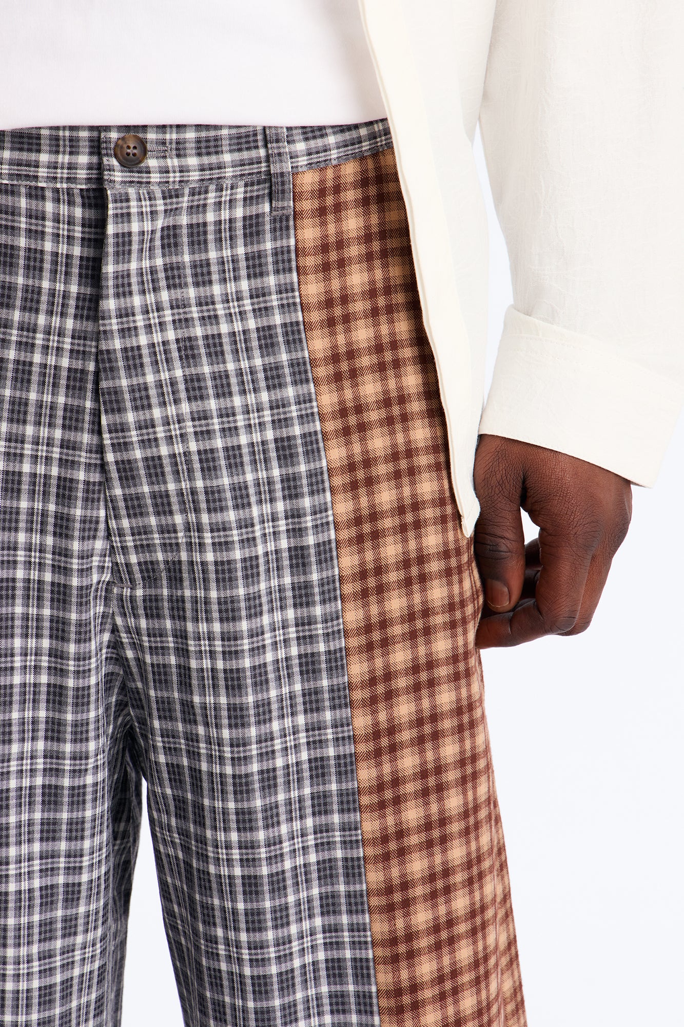 Relaxed Feedback Plaid Pant - Multi Color - Image 3