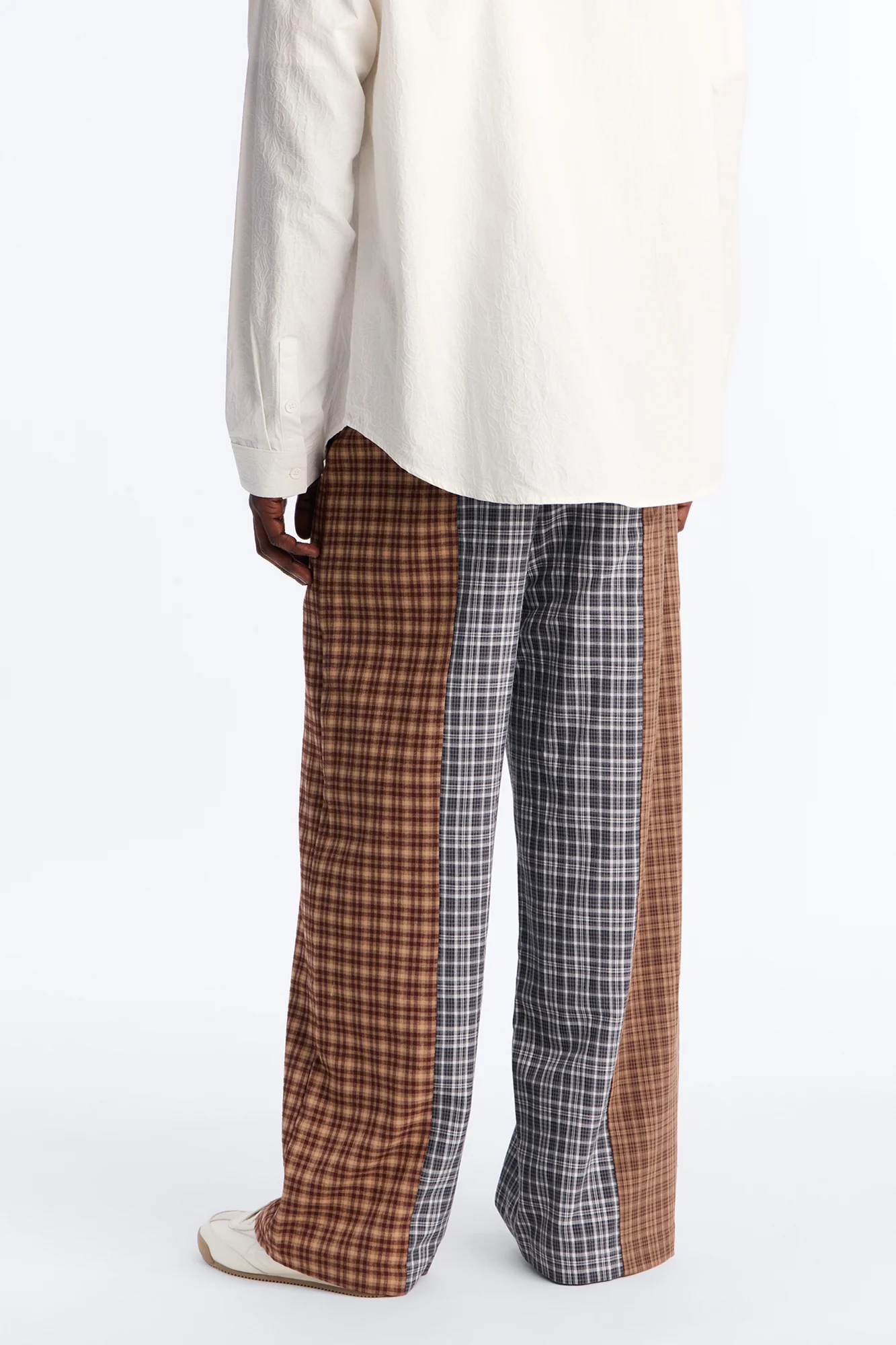 Relaxed Feedback Plaid Pant - Multi Color - Image 4