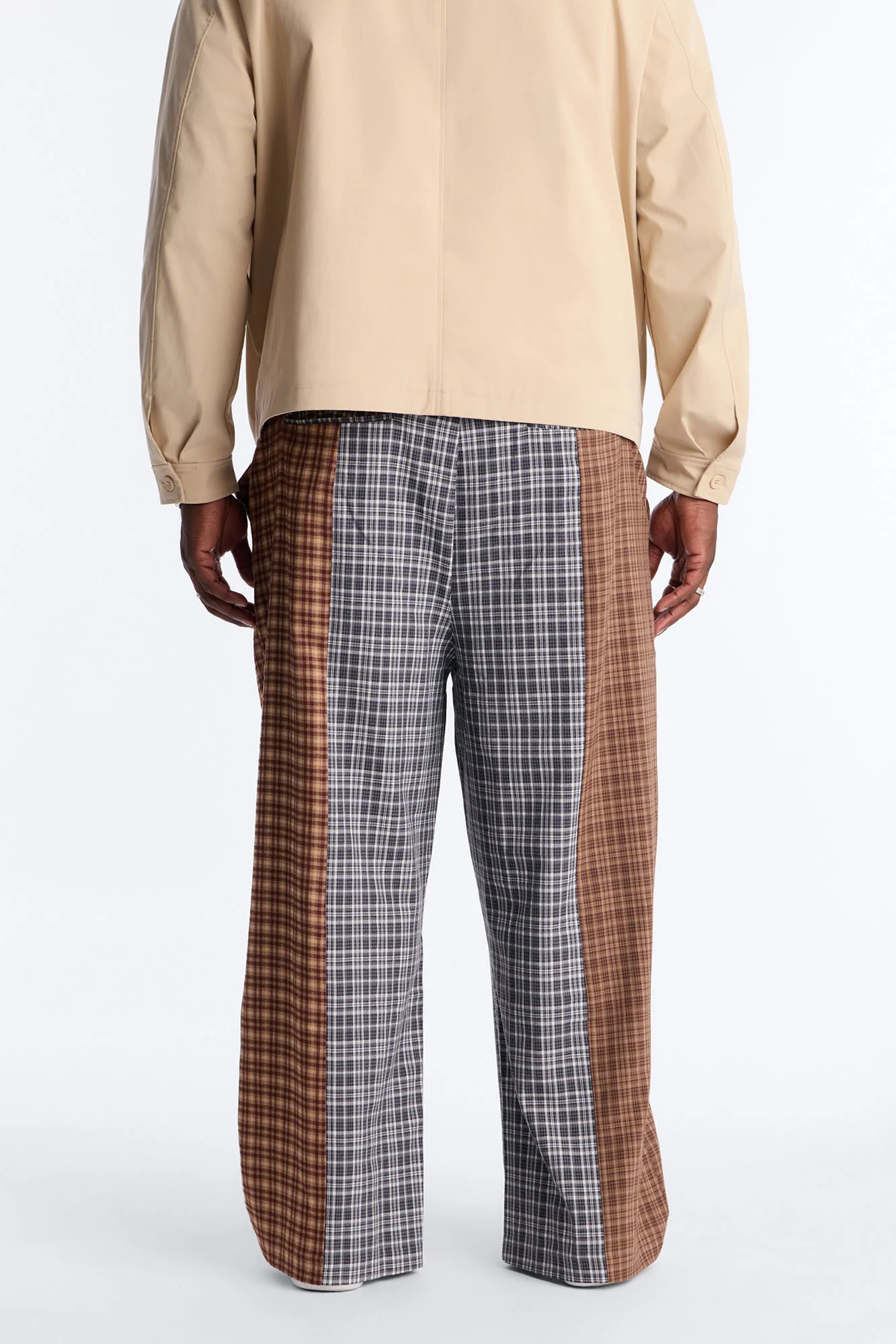 Relaxed Feedback Plaid Pant - Multi Color - Image 8