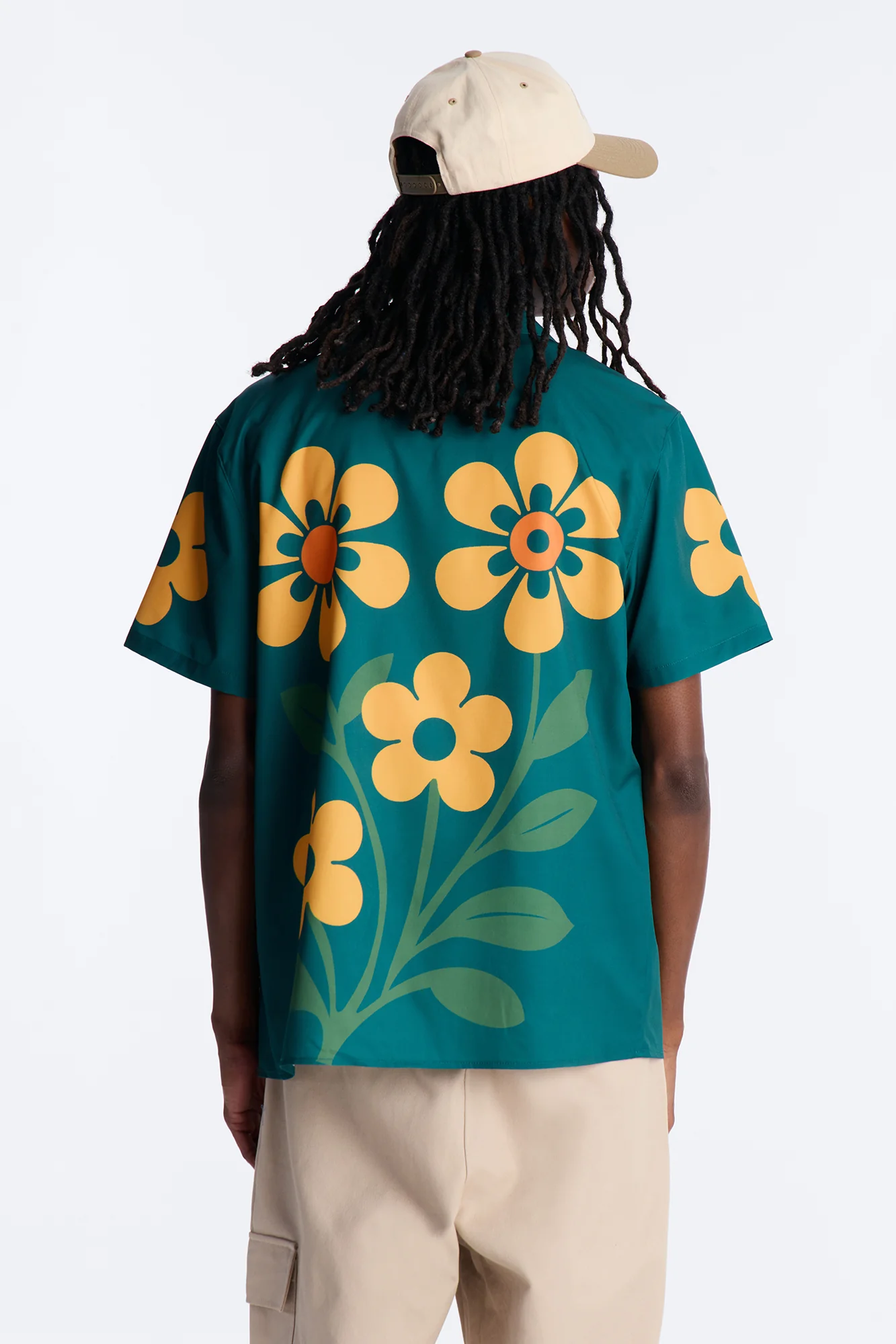 Relaxed Forest Bloom Button Up Shirt - Green - Image 4