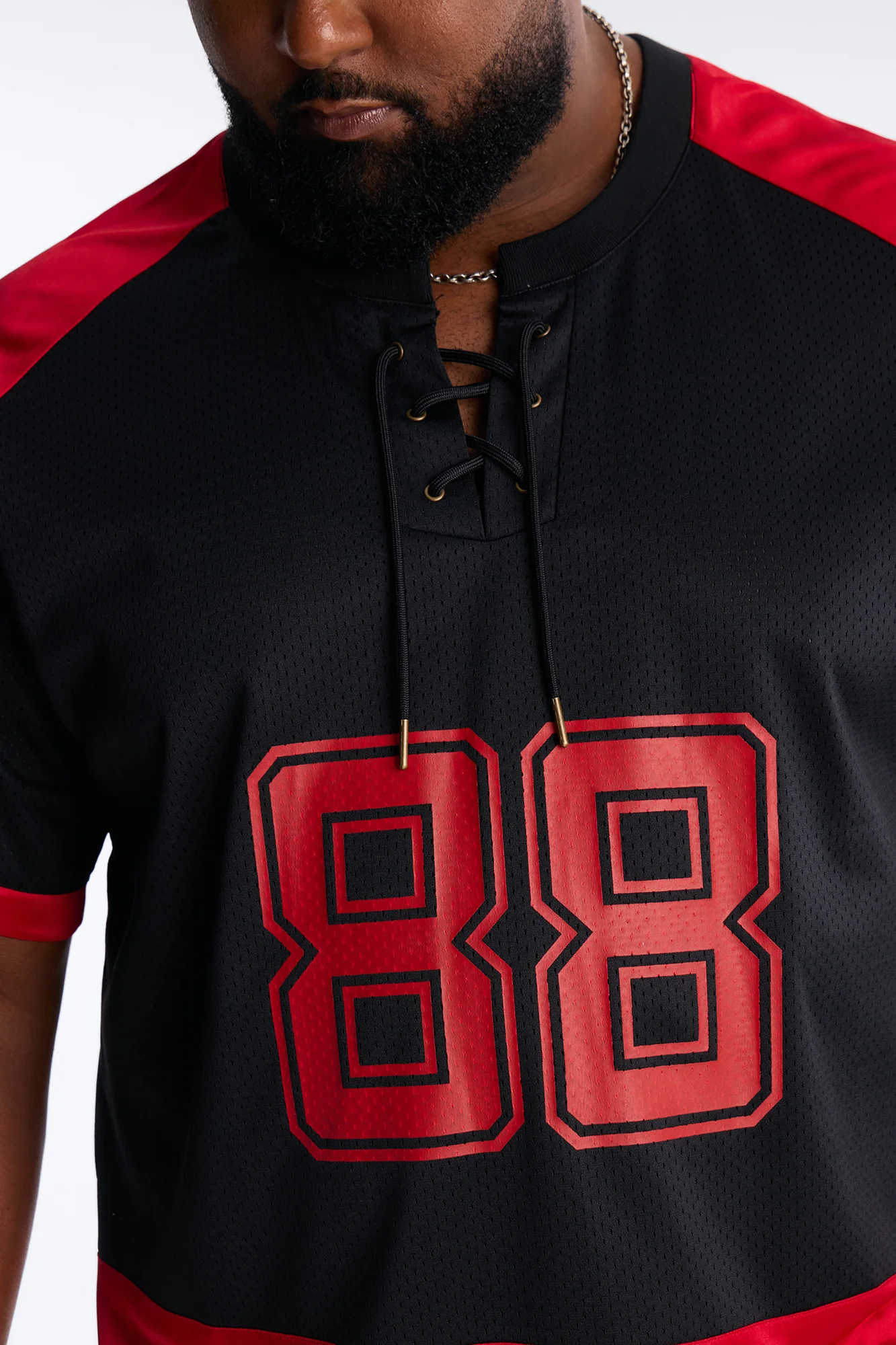 Relaxed Good Times Retro Varsity Jersey - Black - Image 7
