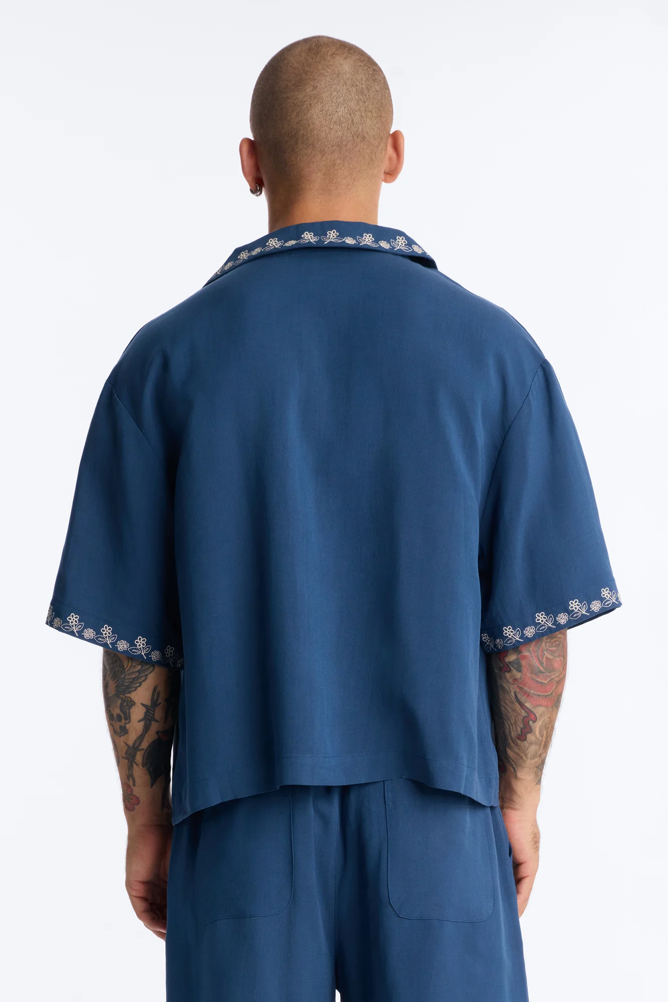 Relaxed Harbor Hideaway Button Up Shirt - Navy - Image 4