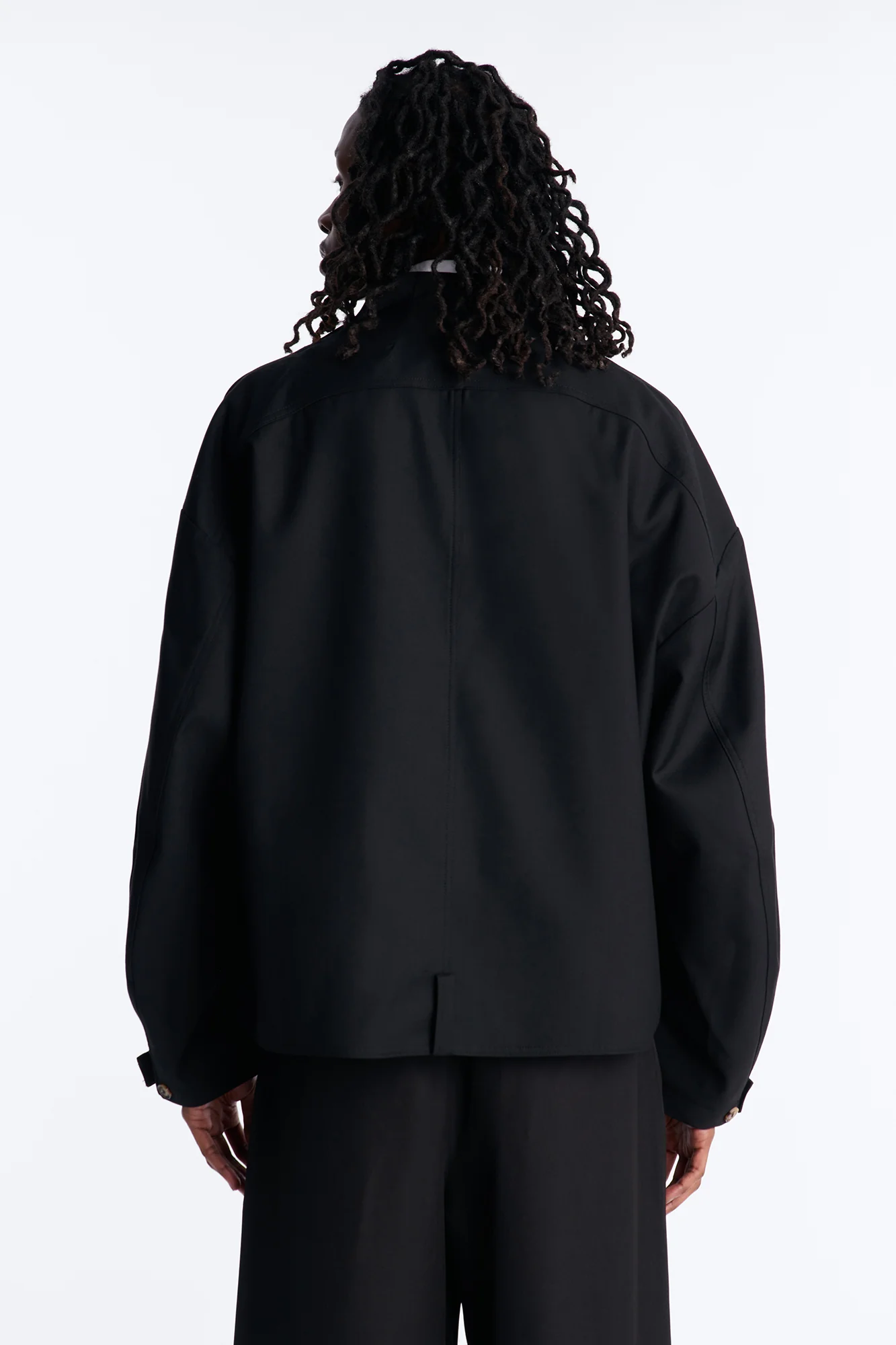 Relaxed Luxe Flow Blazer - Black - Image 5