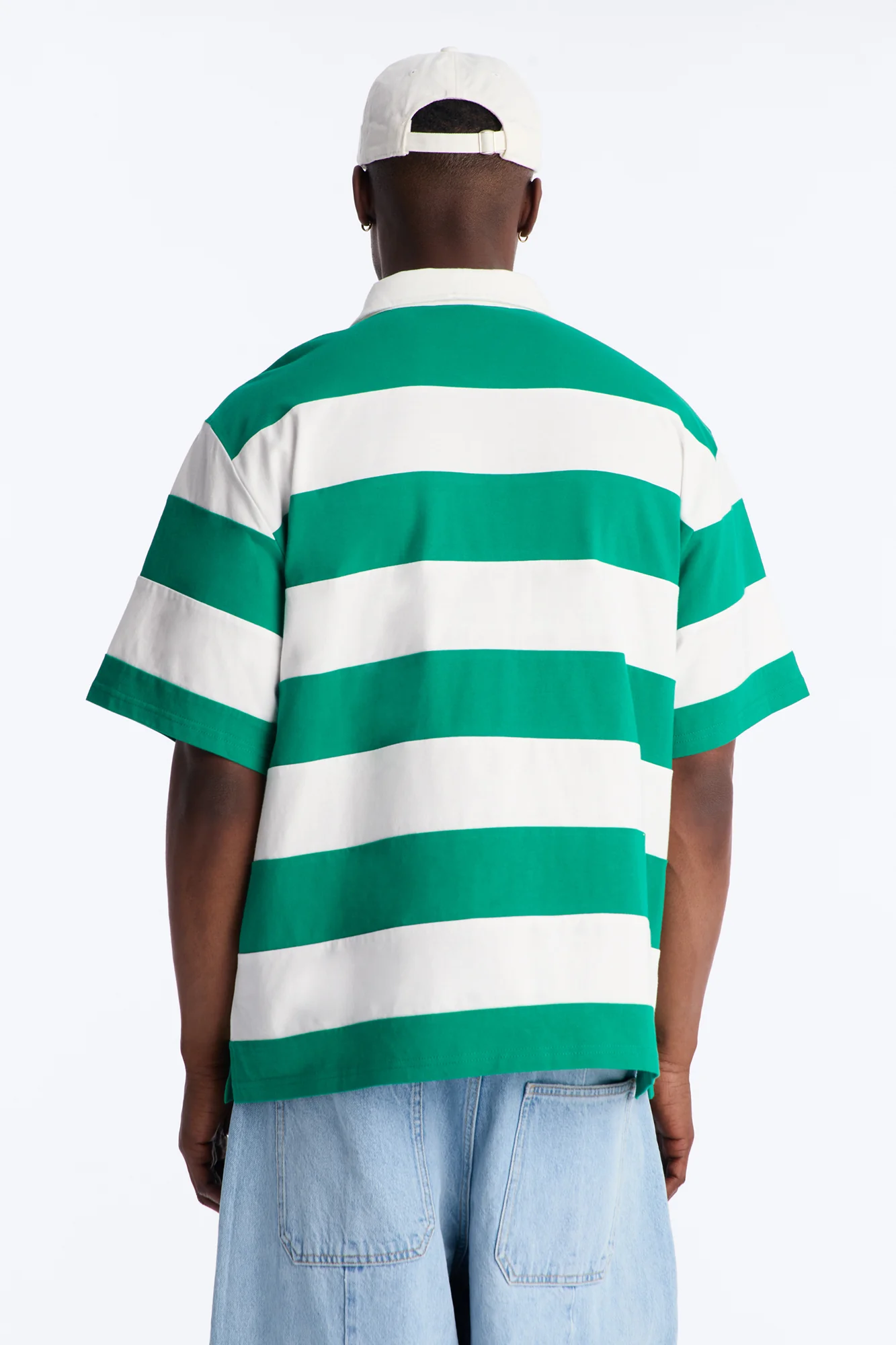 Relaxed Marginalia Pearl Stripe Polo - Green/combo - Image 4
