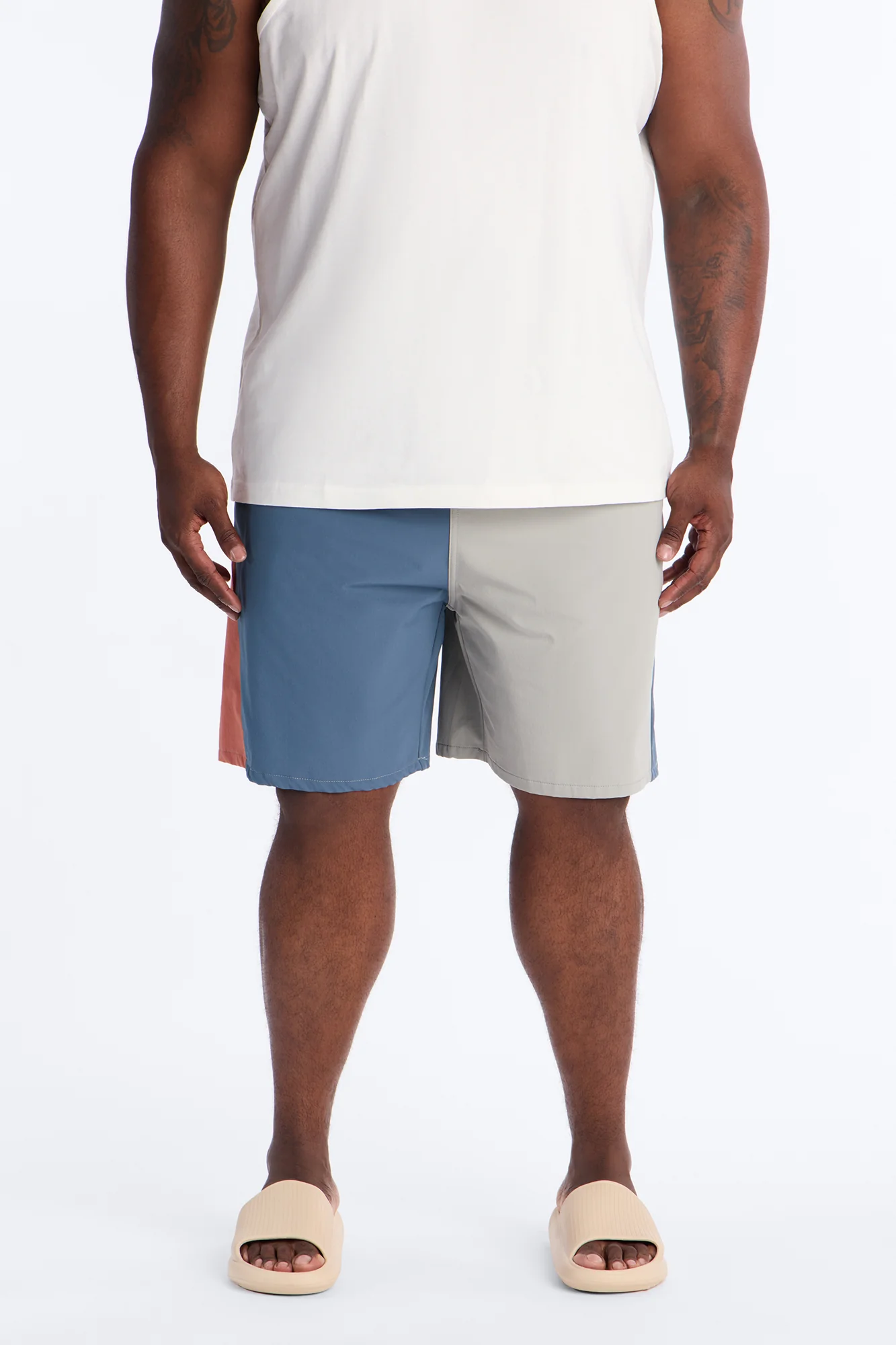 Relaxed Matari Color Blocked Short - Multi Color - Image 5