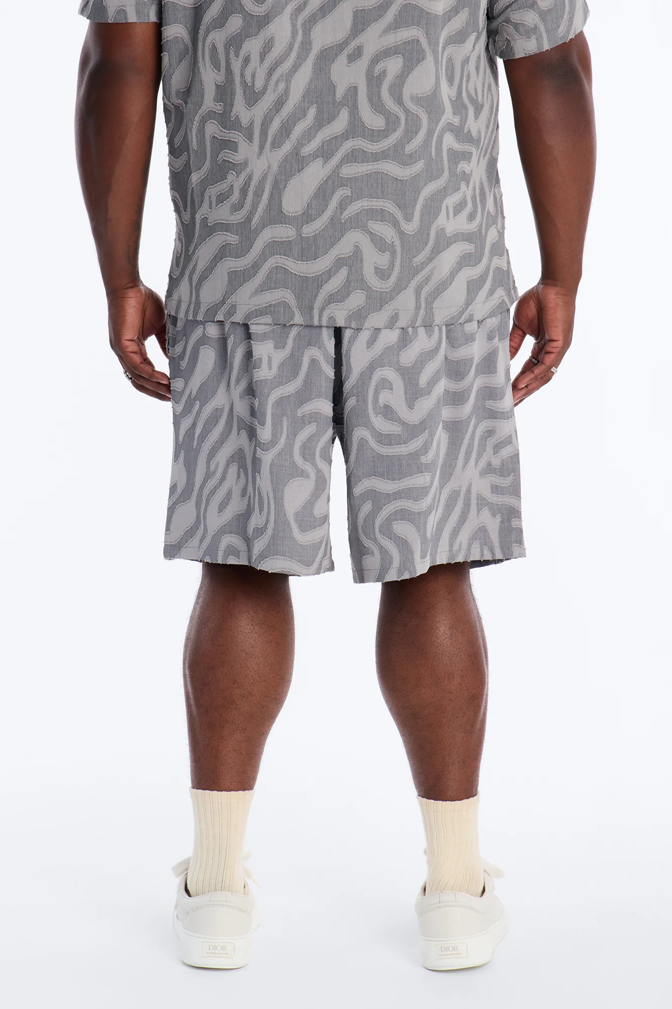 Relaxed Midnight Wave Short - Grey - Image 10