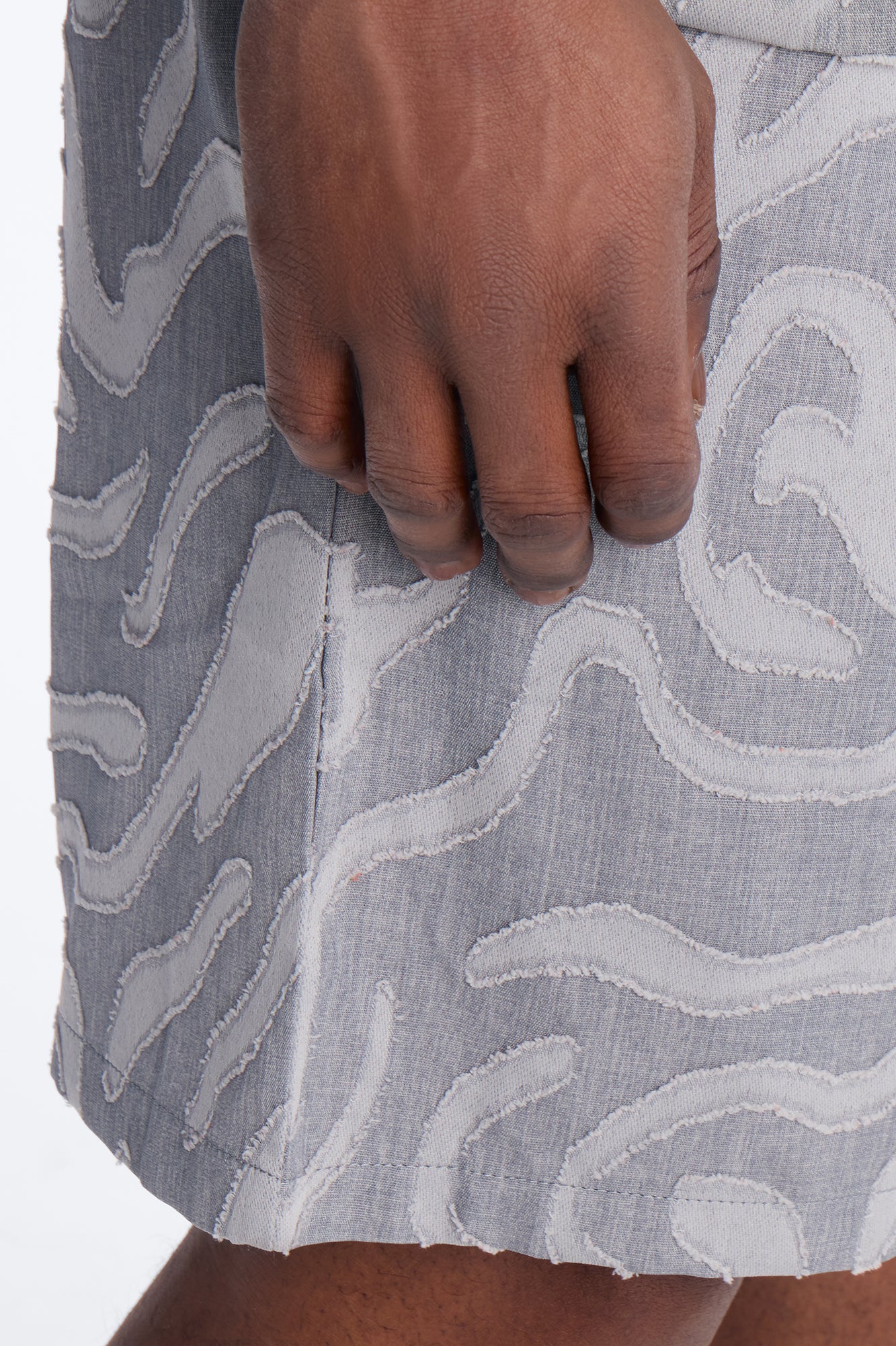 Relaxed Midnight Wave Short - Grey - Image 4