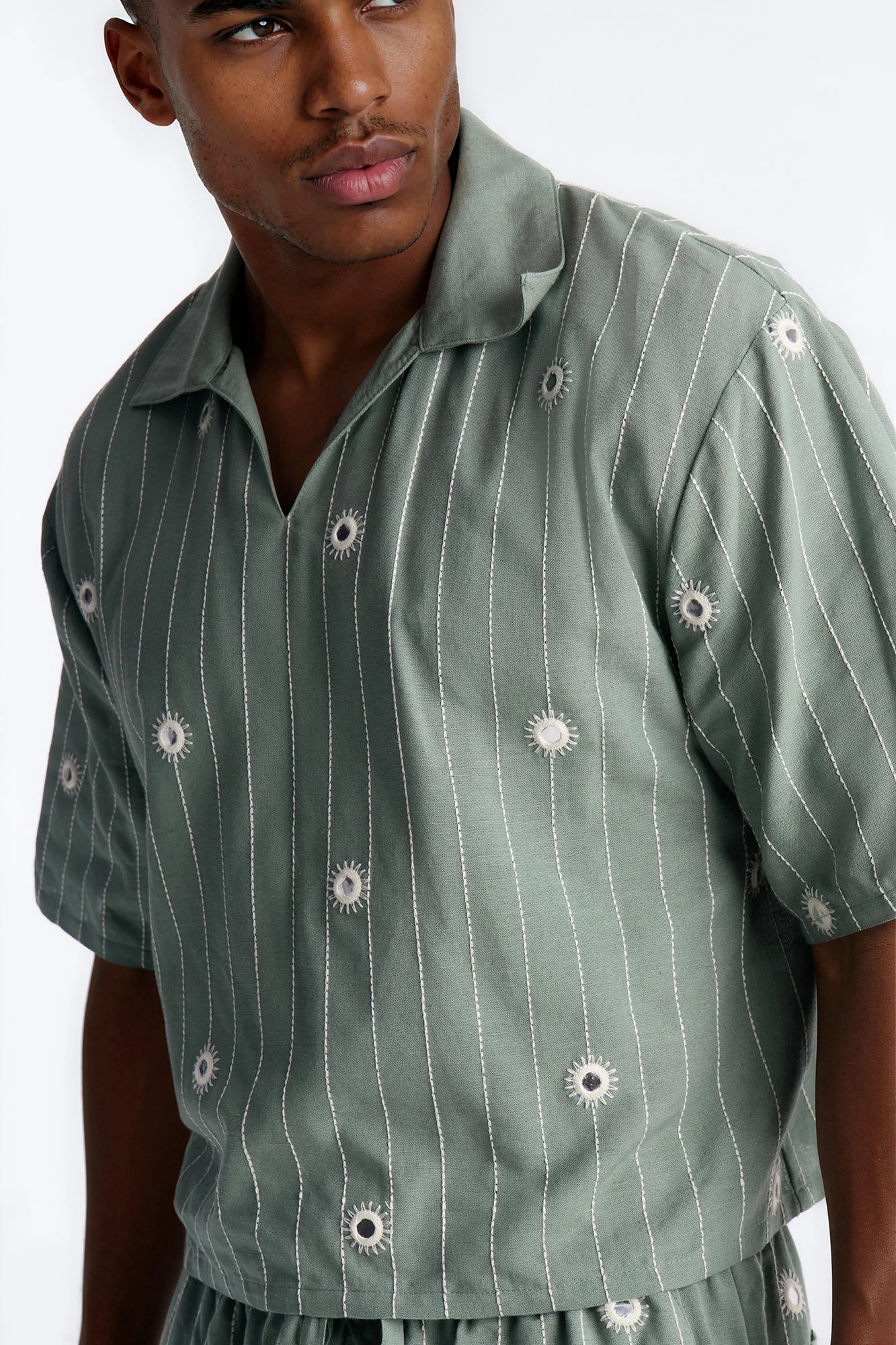 Relaxed Mirror Mirage Polo - Olive - Image 3