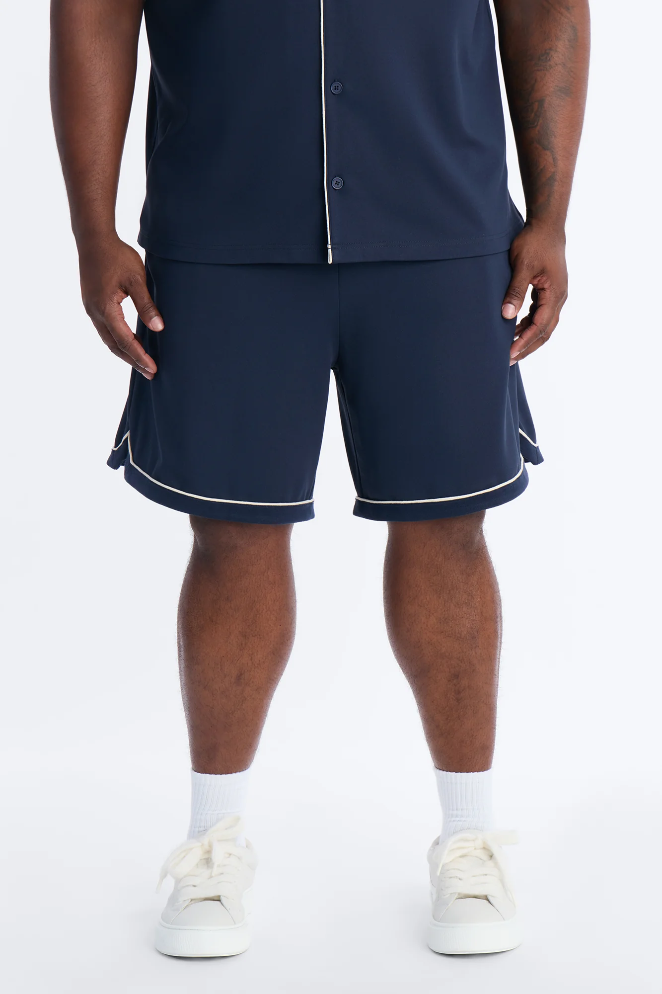 Relaxed Noir Shorts - Navy - Image 6