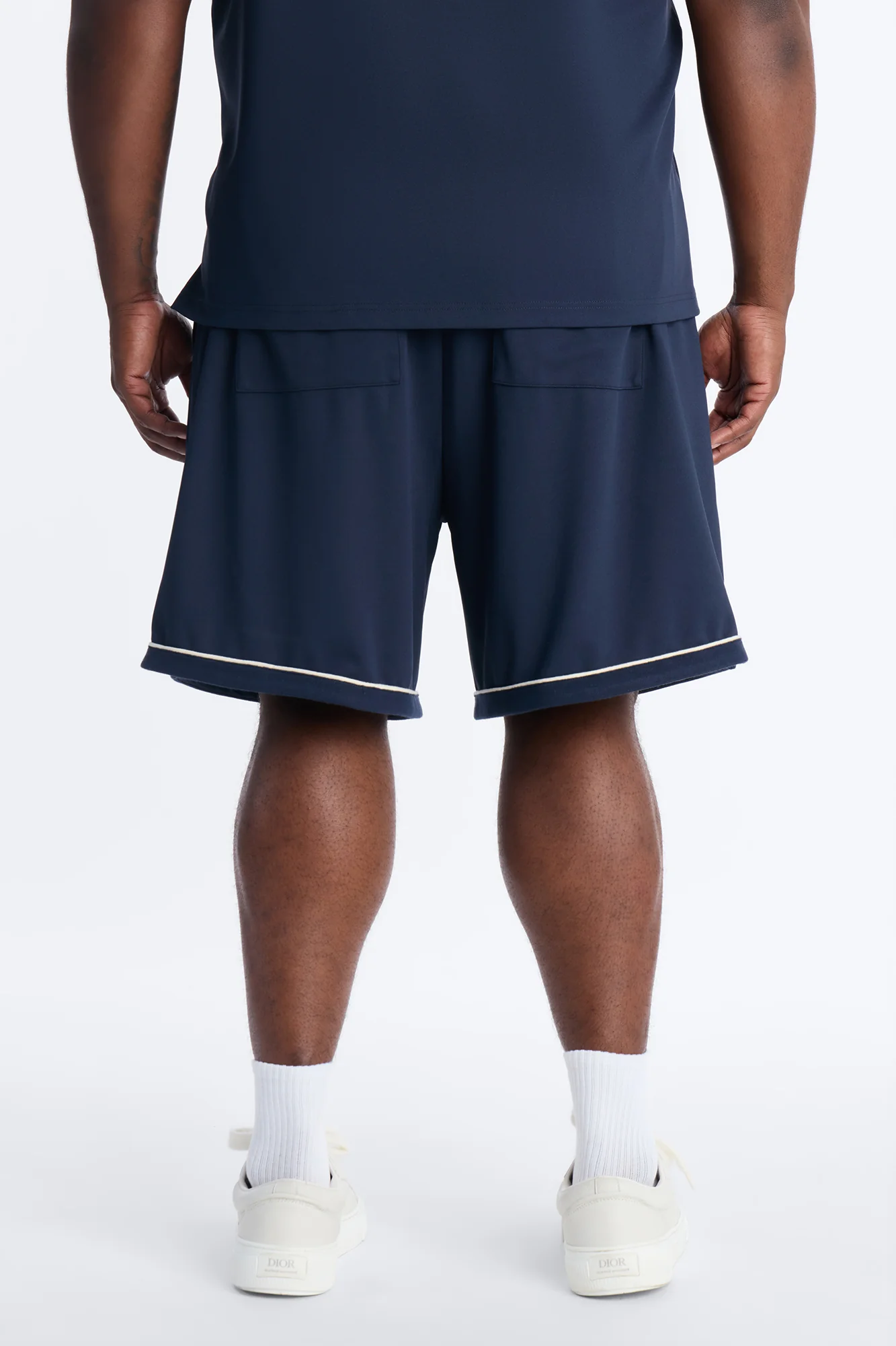 Relaxed Noir Shorts - Navy - Image 9