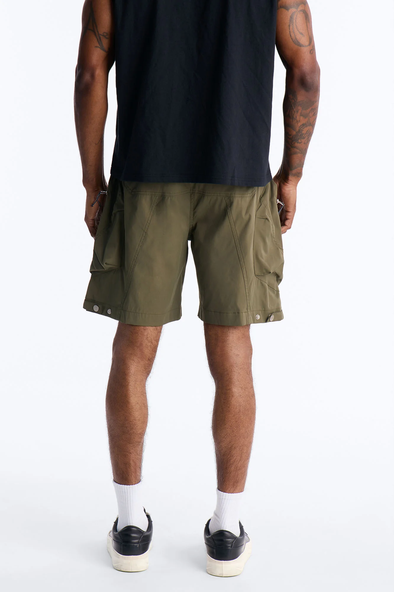 Relaxed Pearson Gates Multi Straps Utility Short - Olive - Image 5