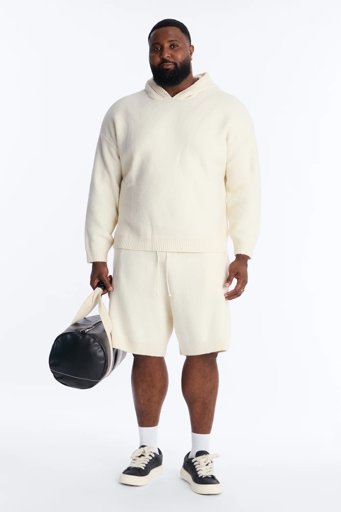 Relaxed Realm Sweat Short - Off White - Image 5
