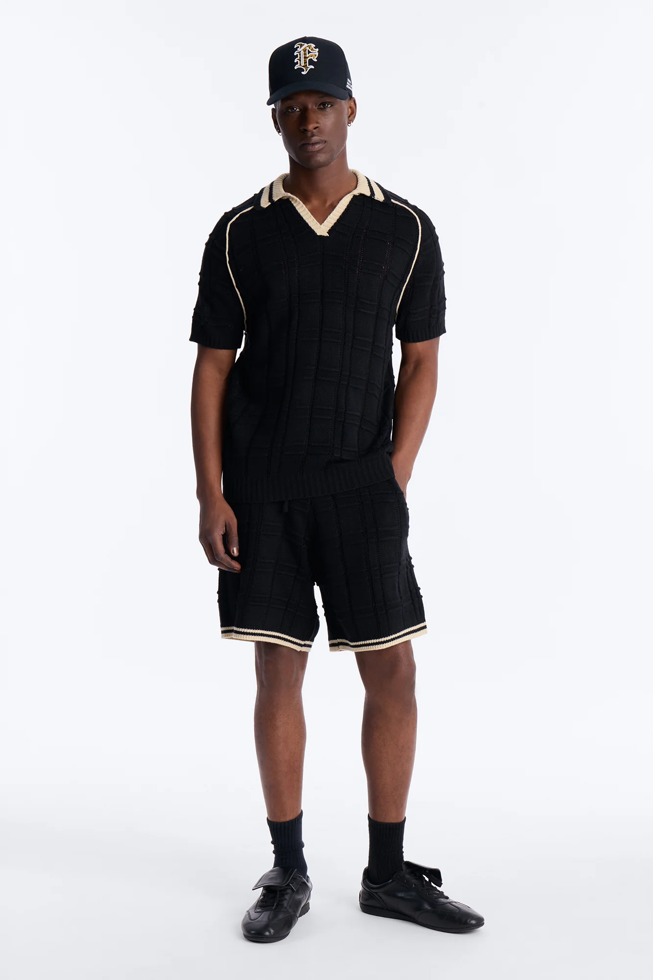 Relaxed Riviera Knit Short - Black - Image 2