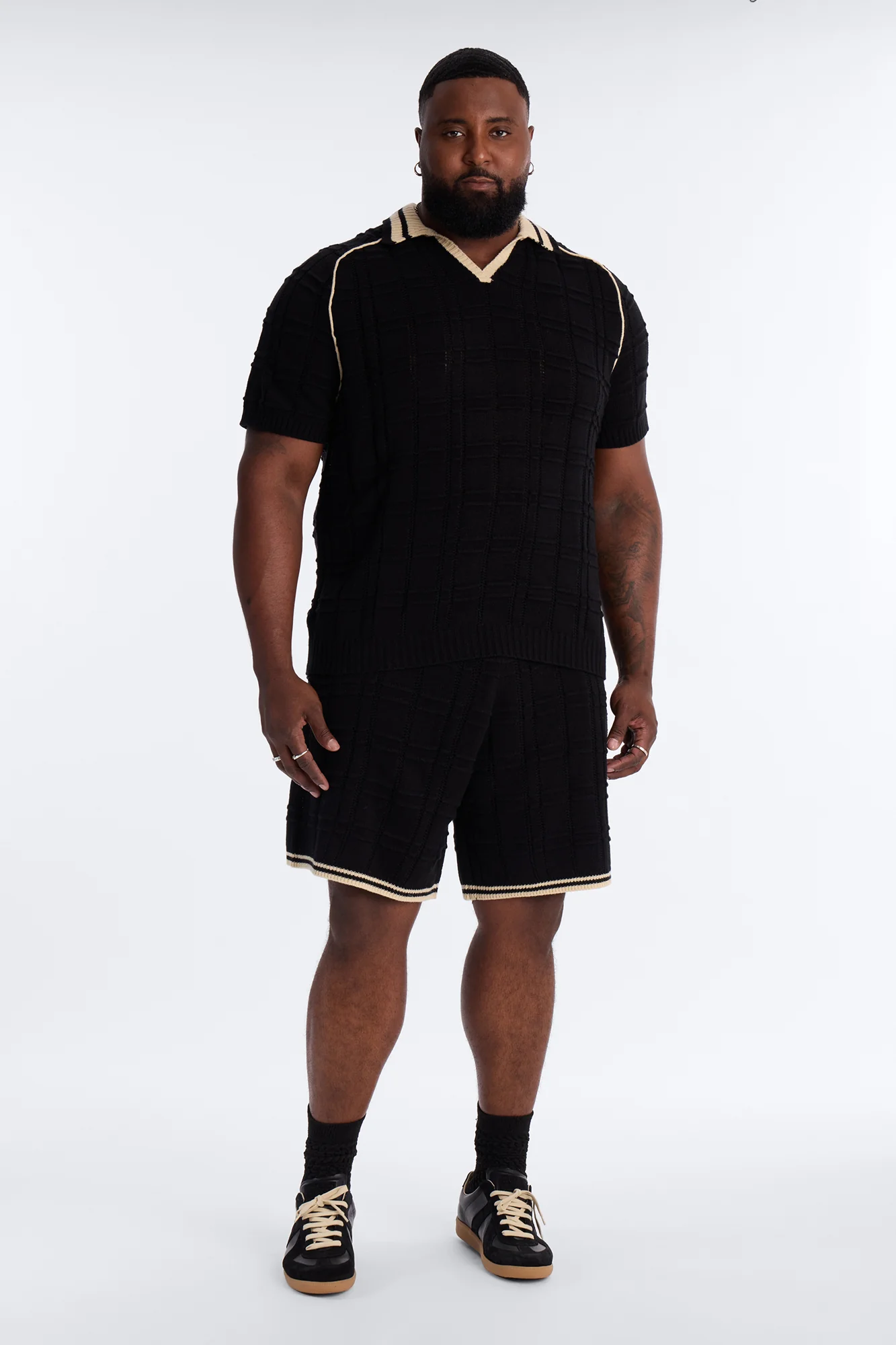 Relaxed Riviera Knit Short - Black - Image 7