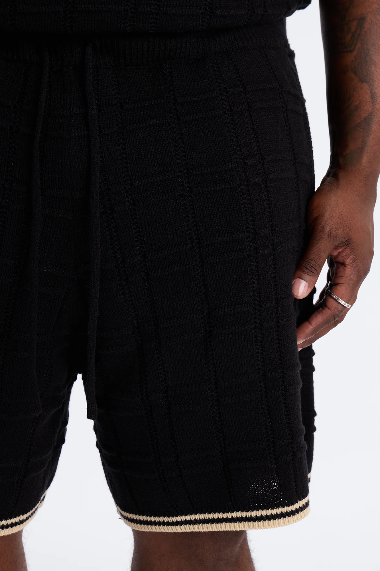 Relaxed Riviera Knit Short - Black - Image 8