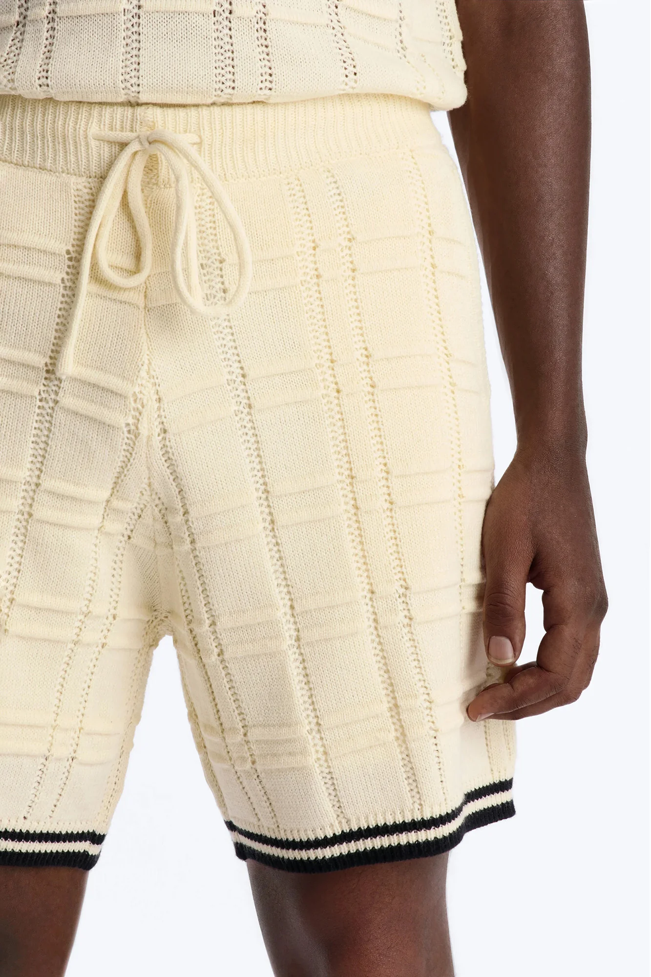 Relaxed Riviera Knit Short - Cream - Image 3