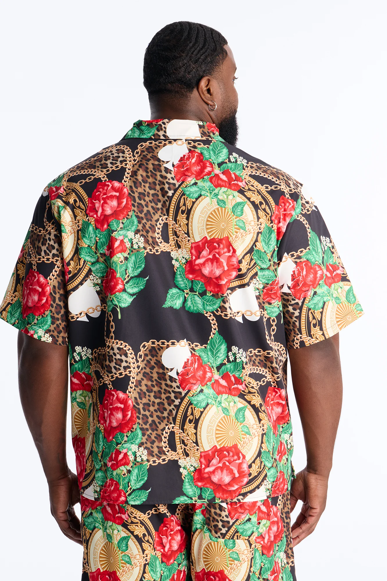Relaxed Roses & Riches Baroque Button Up Shirt - Multi Color - Image 8
