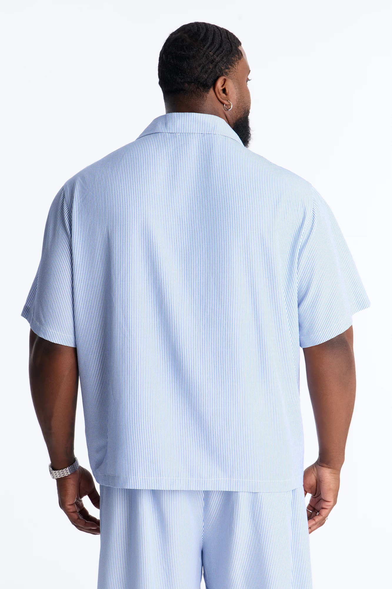 Relaxed Saltair Stripe Button Up Shirt - Blue/combo - Image 9
