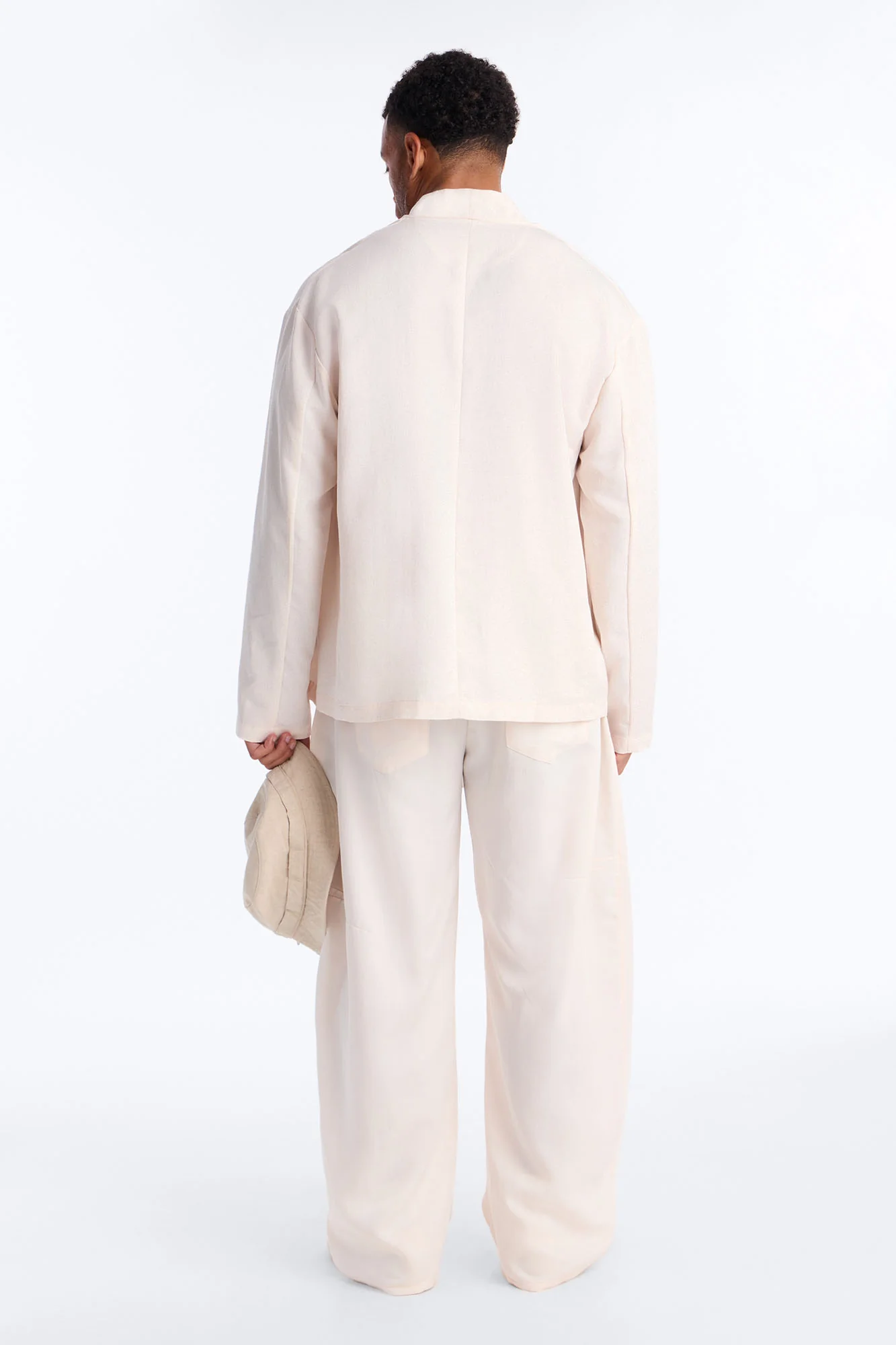 Relaxed St.Tropez Unlined Blazer - Cream - Image 4