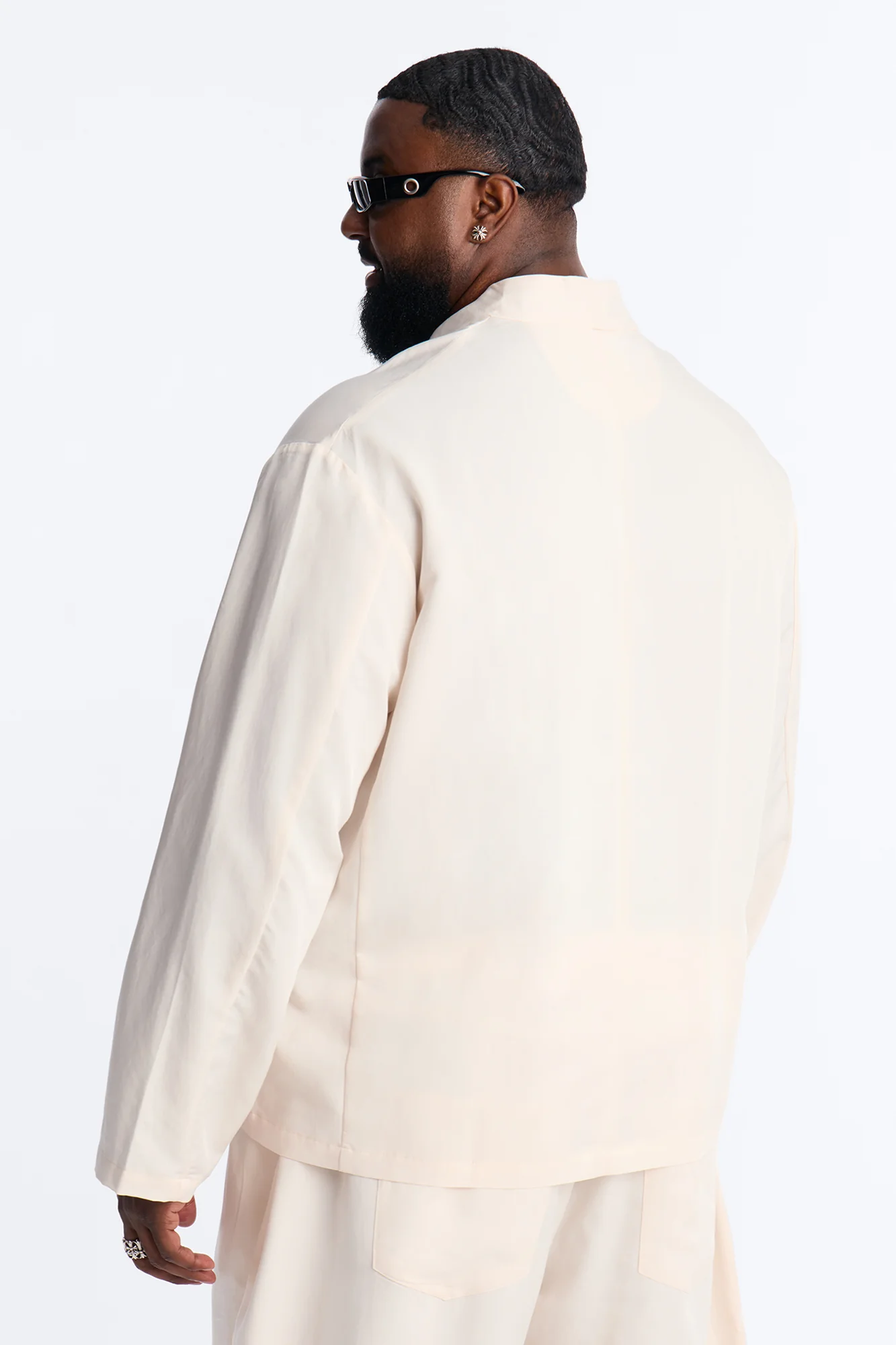 Relaxed St.Tropez Unlined Blazer - Cream - Image 8