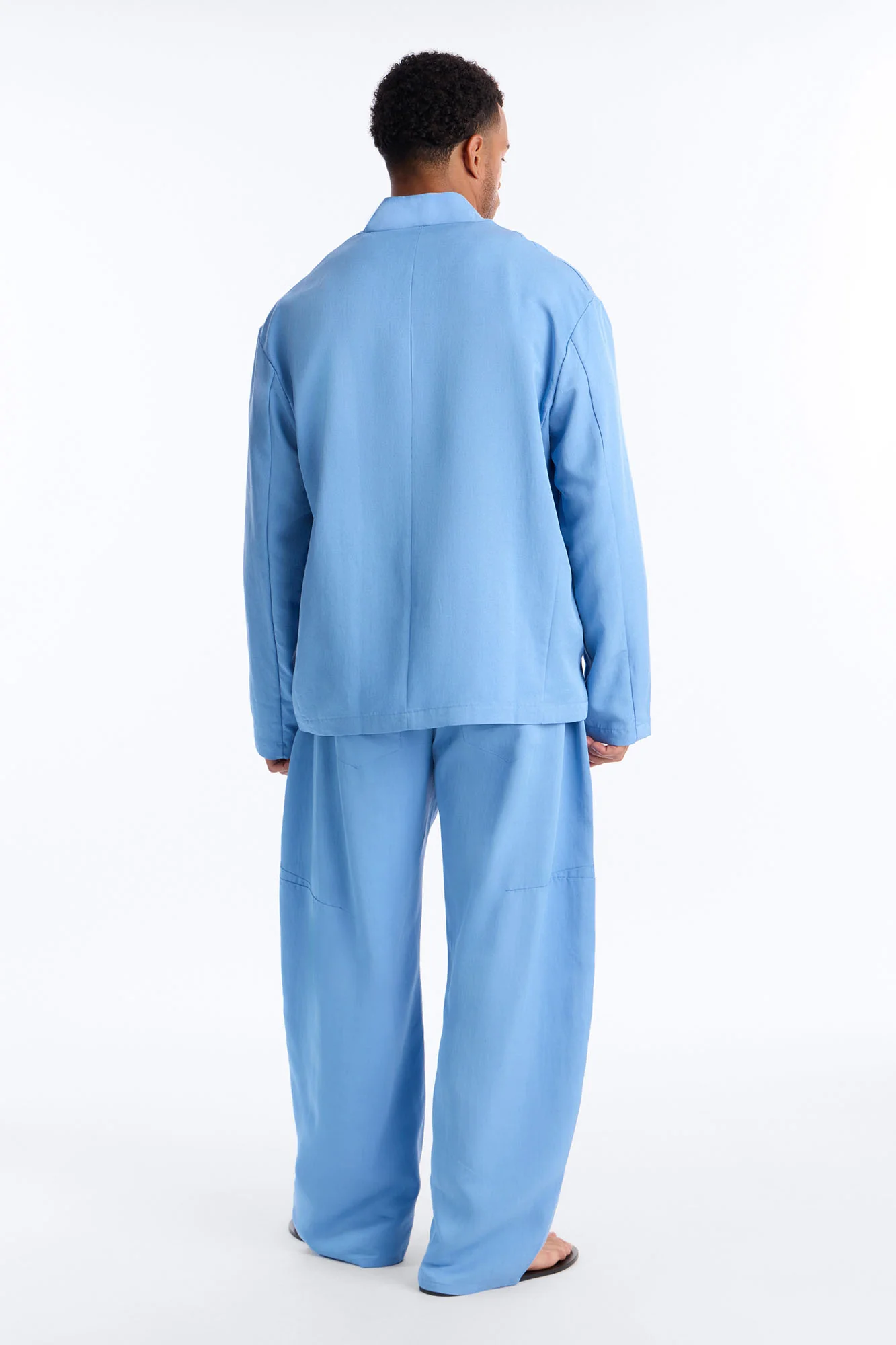 Relaxed St.Tropez Unlined Blazer - Light Blue - Image 4
