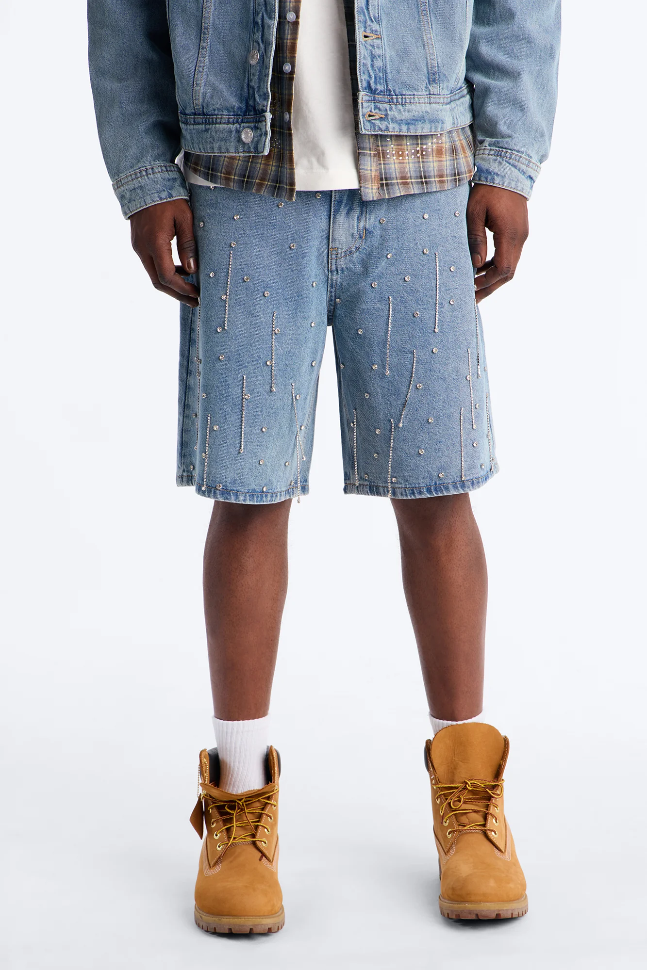 Relaxed Street Ice Denim Short - Light Wash