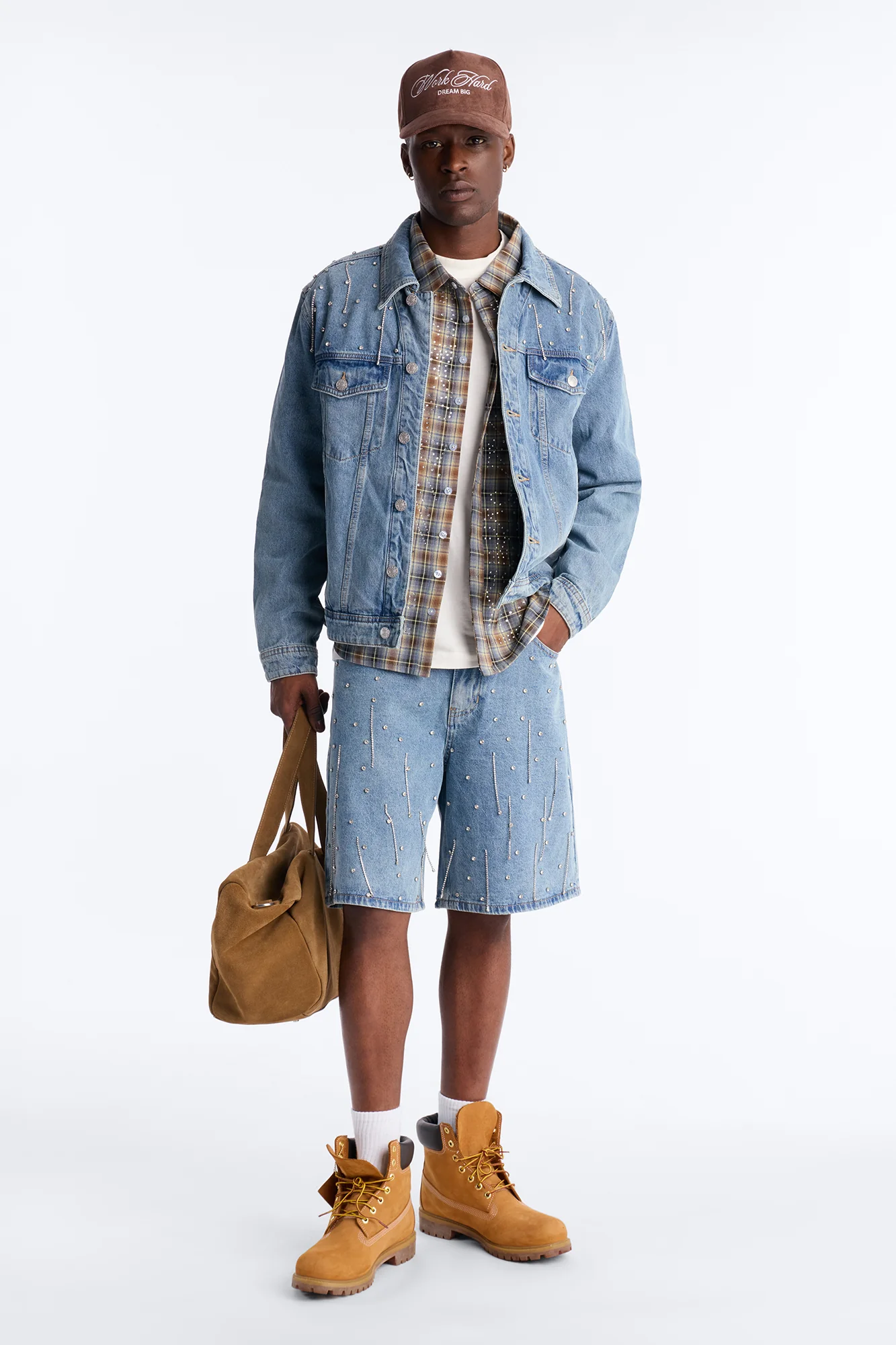 Relaxed Street Ice Denim Short - Light Wash - Image 2