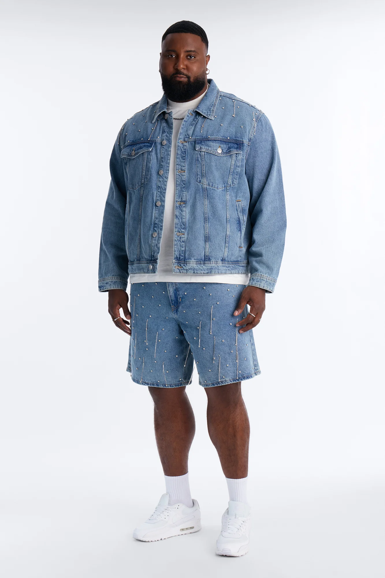 Relaxed Street Ice Denim Short - Light Wash - Image 8