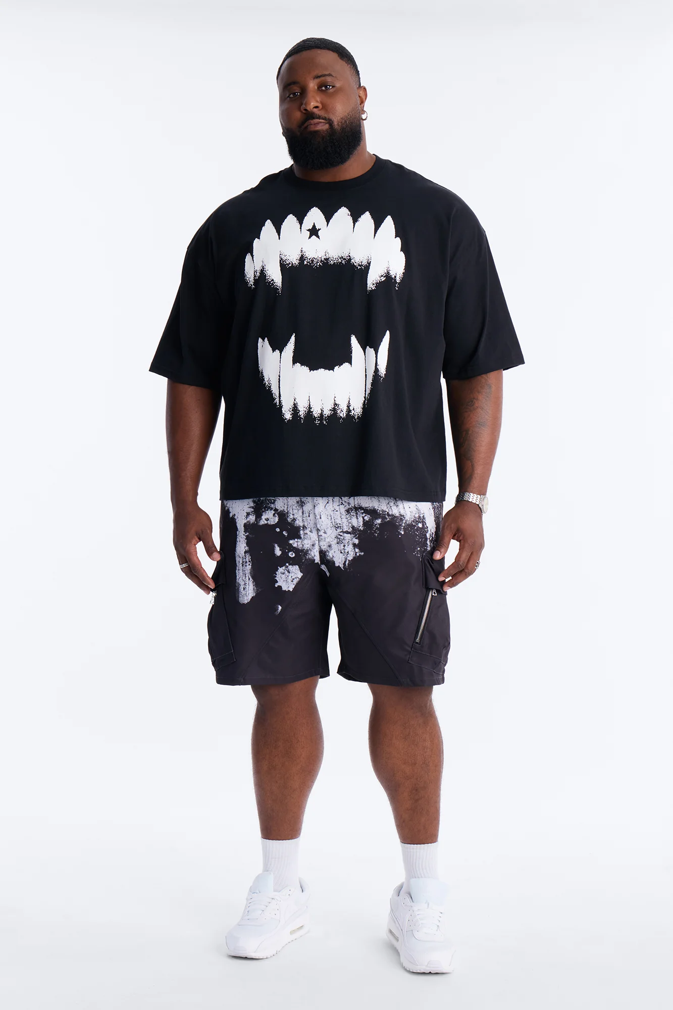 Relaxed Traveling Artist Short - Black/White - Image 7
