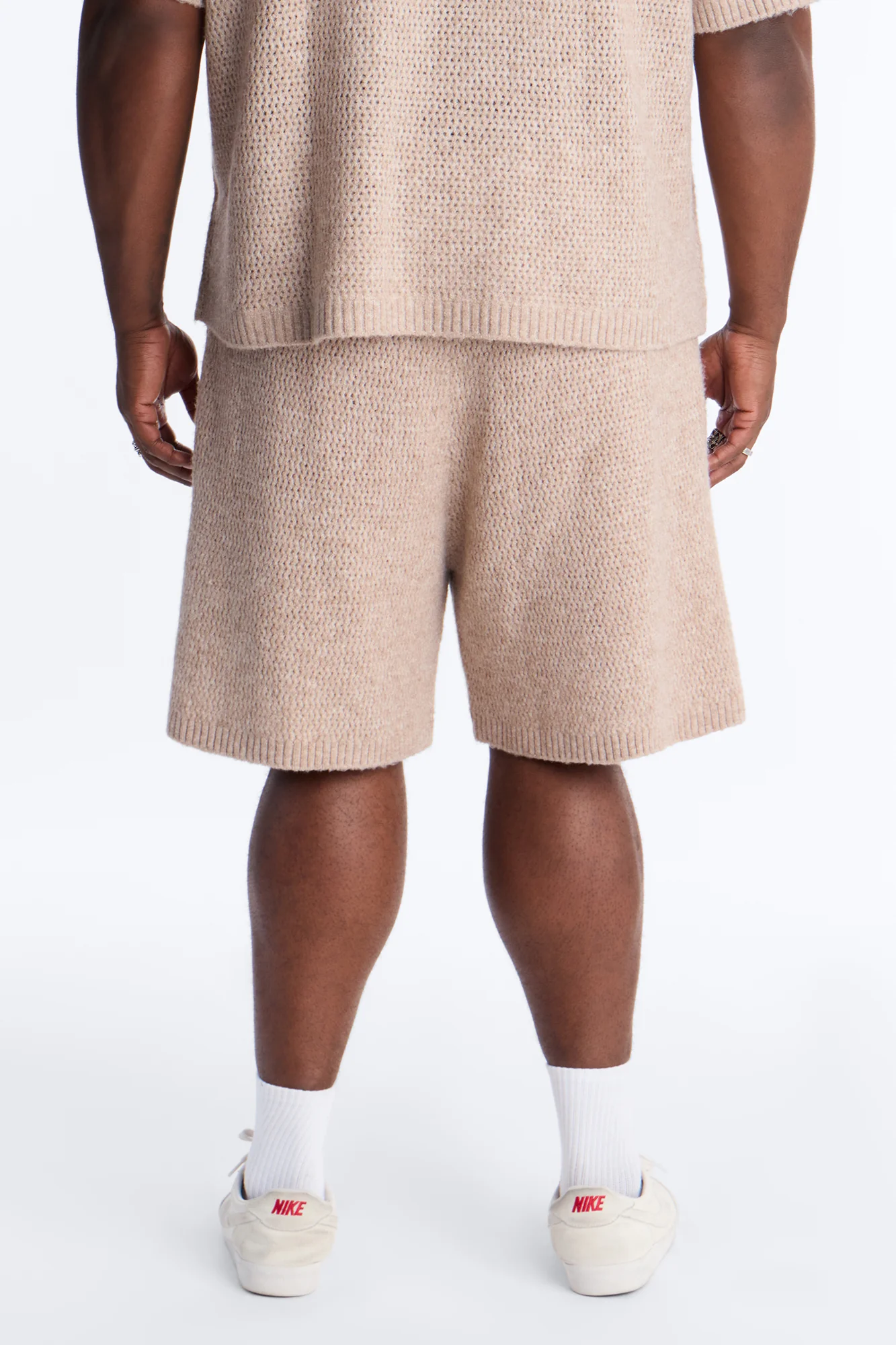 Relaxed Venice Sweater Short - Stone - Image 8