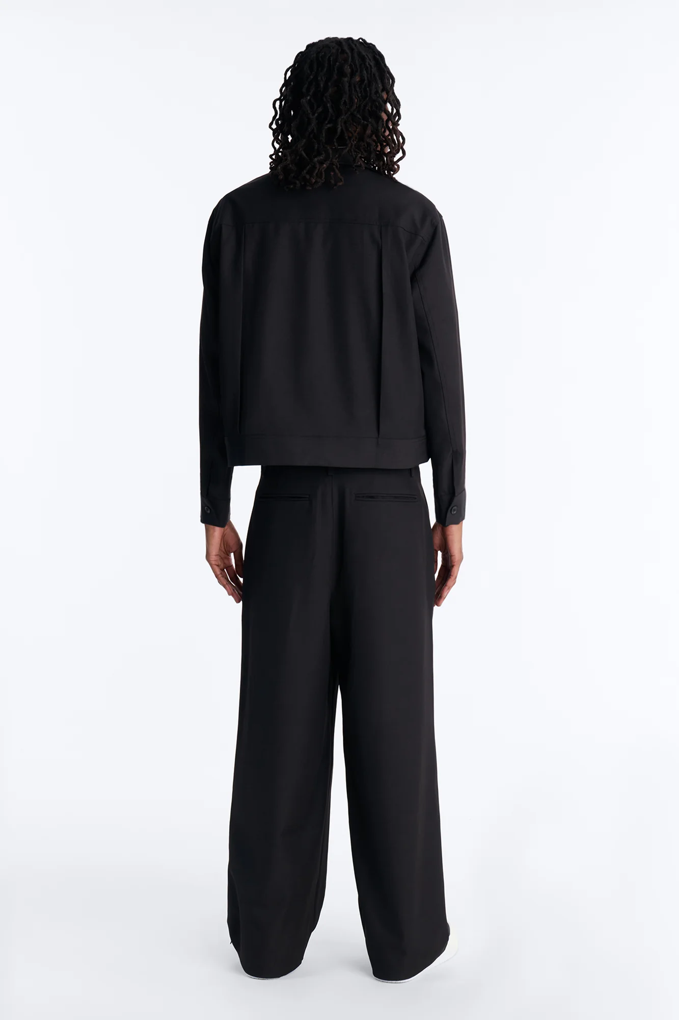 Relaxed Vertical Sync Zip Jacket - Black - Image 4