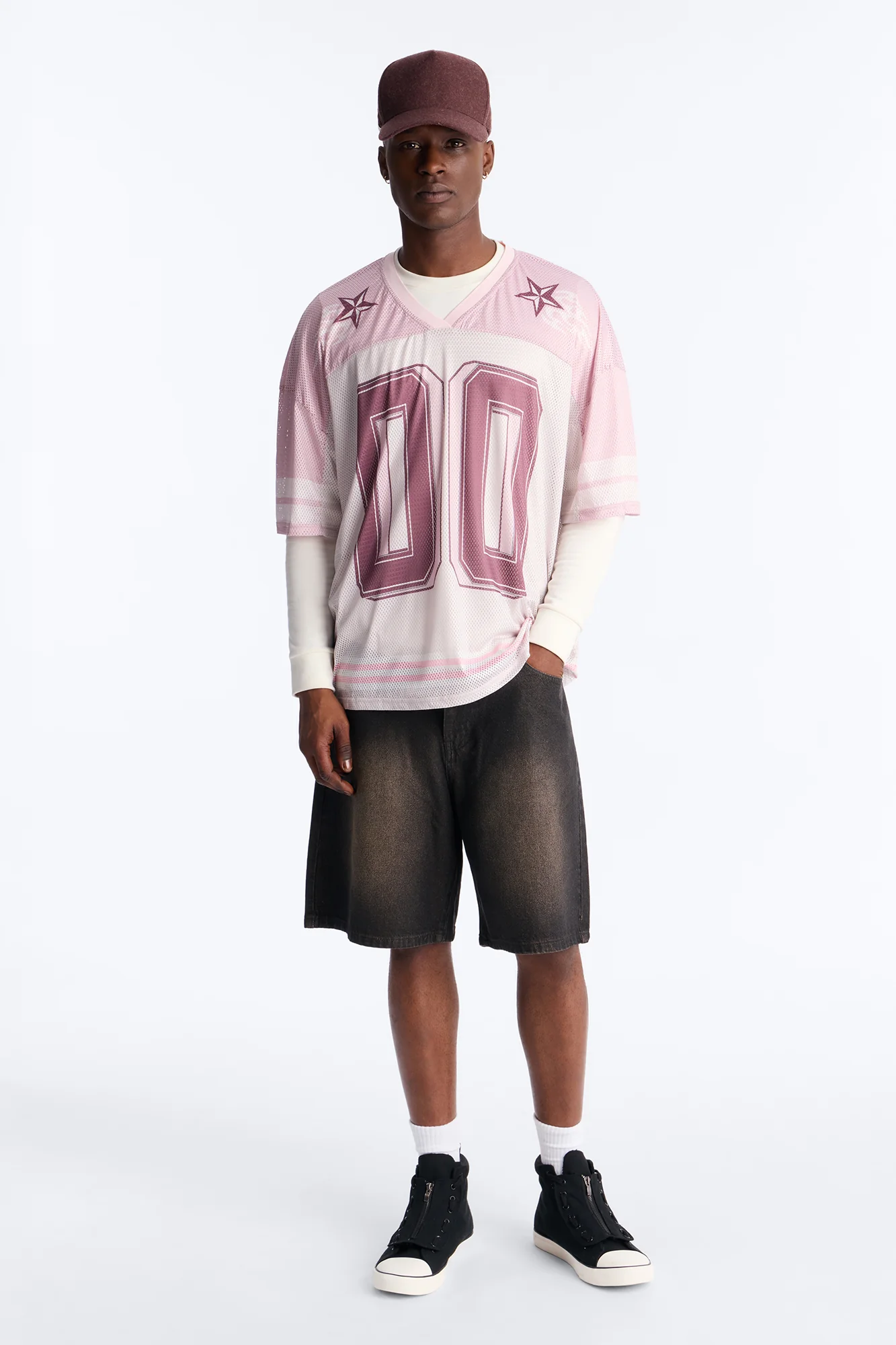 Relaxed Waxed Stealth Denim Short - Black Wash - Image 2