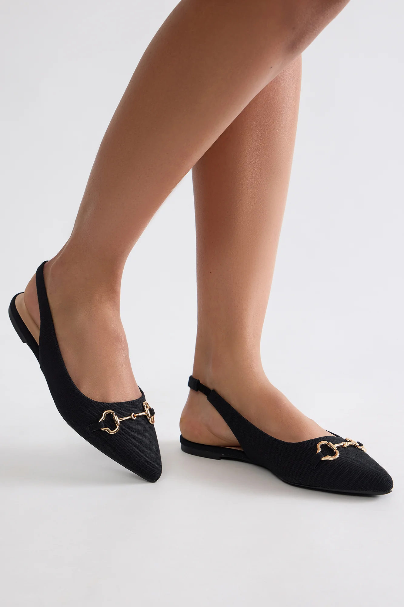 Rem Slingback Flats - Black - Image 3