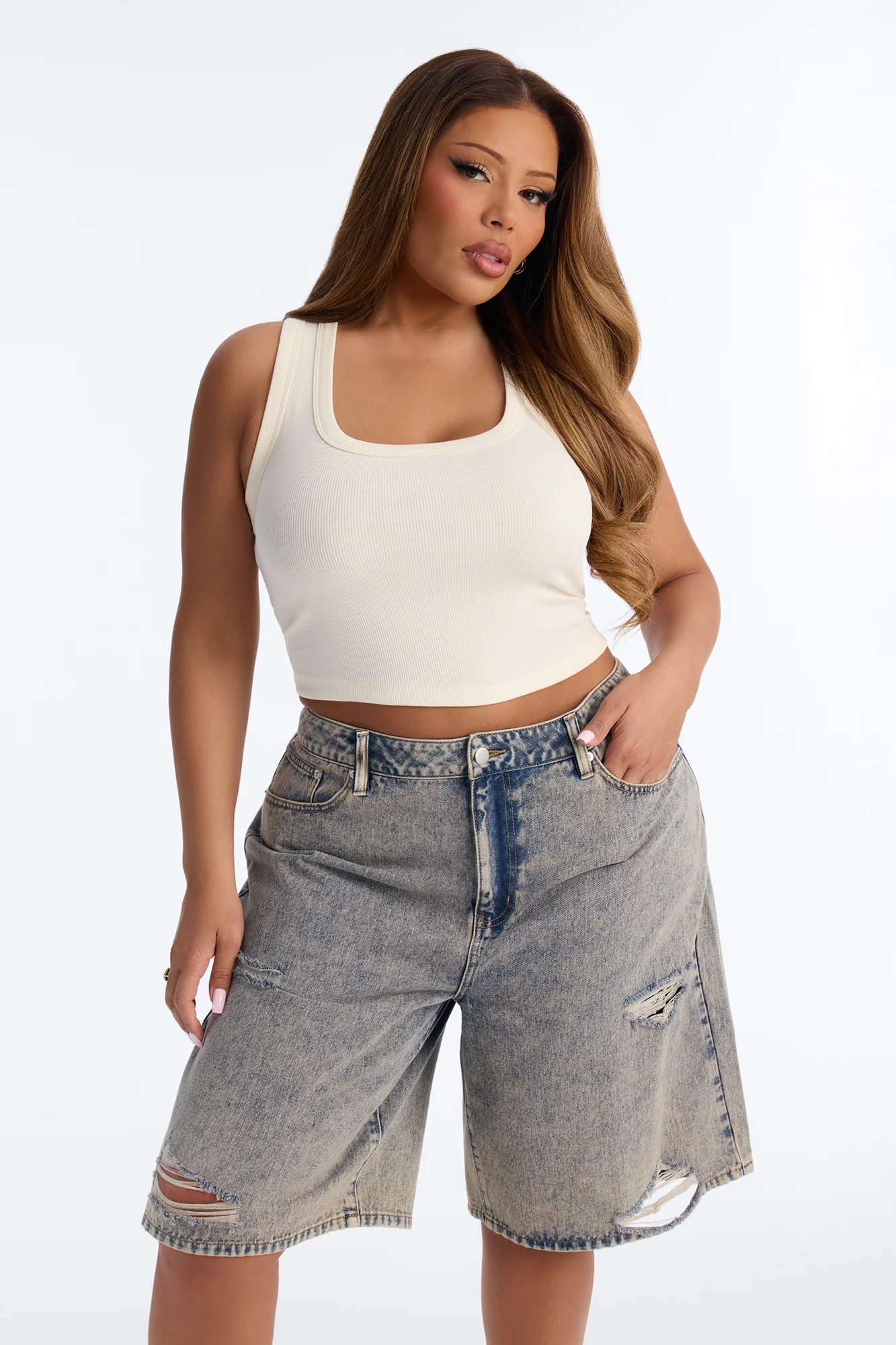 Remi Tank Top - Bone - Image 4