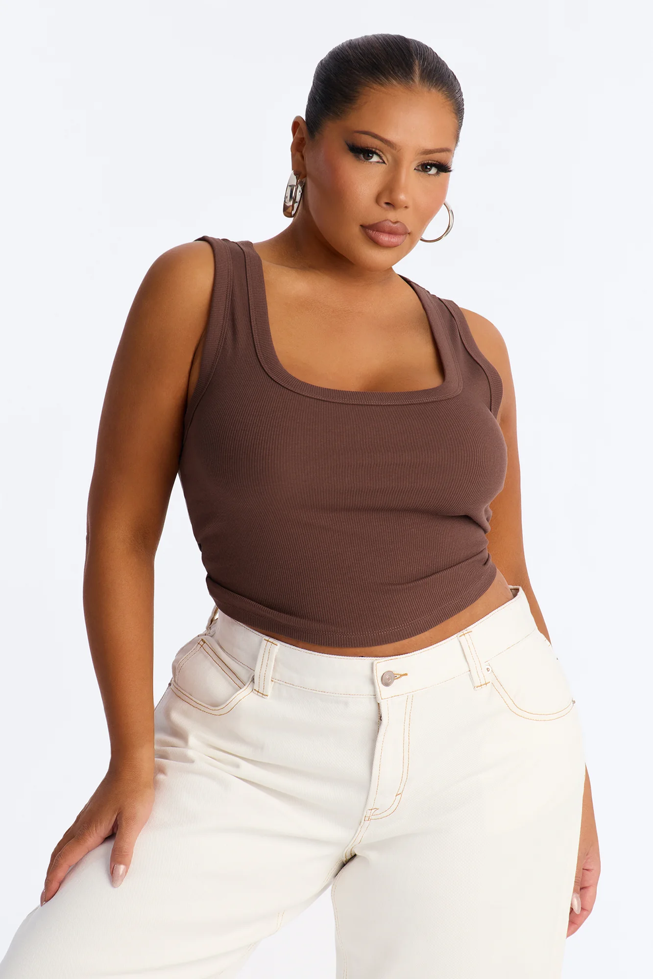 Remi Tank Top - Chocolate - Image 4