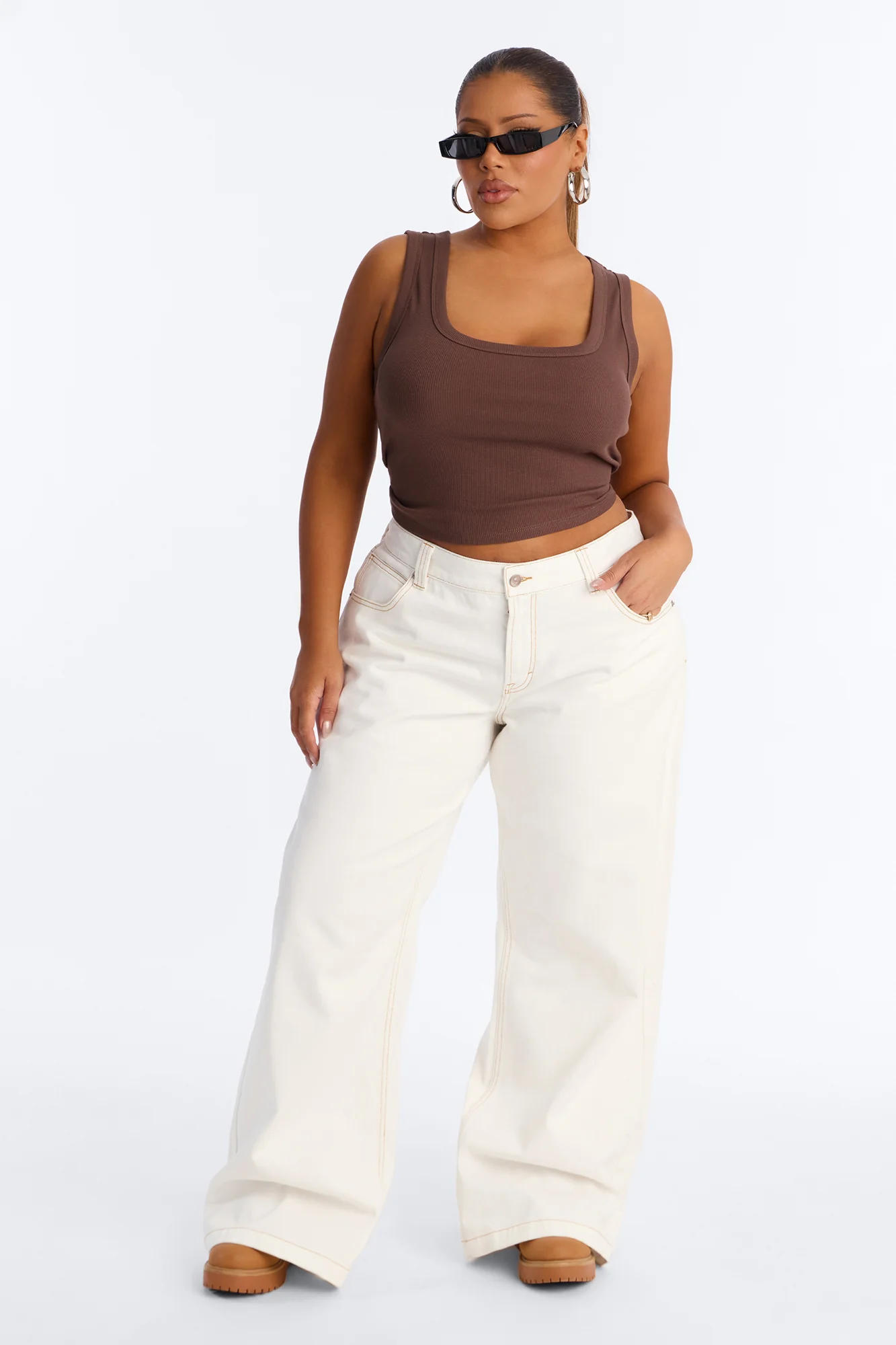 Remi Tank Top - Chocolate - Image 5