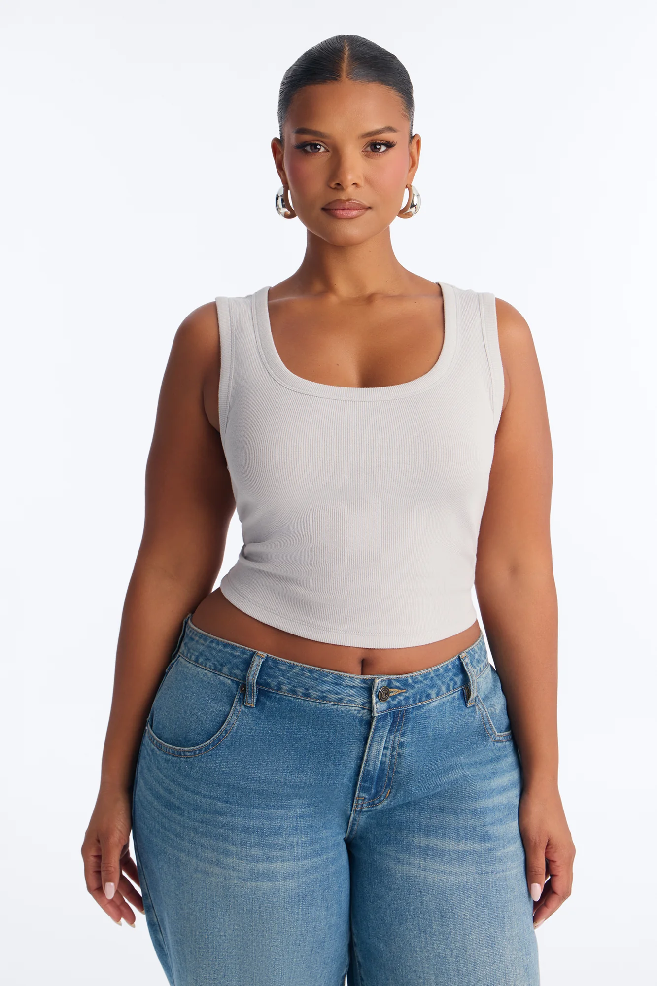 Remi Tank Top - Light Grey - Image 5