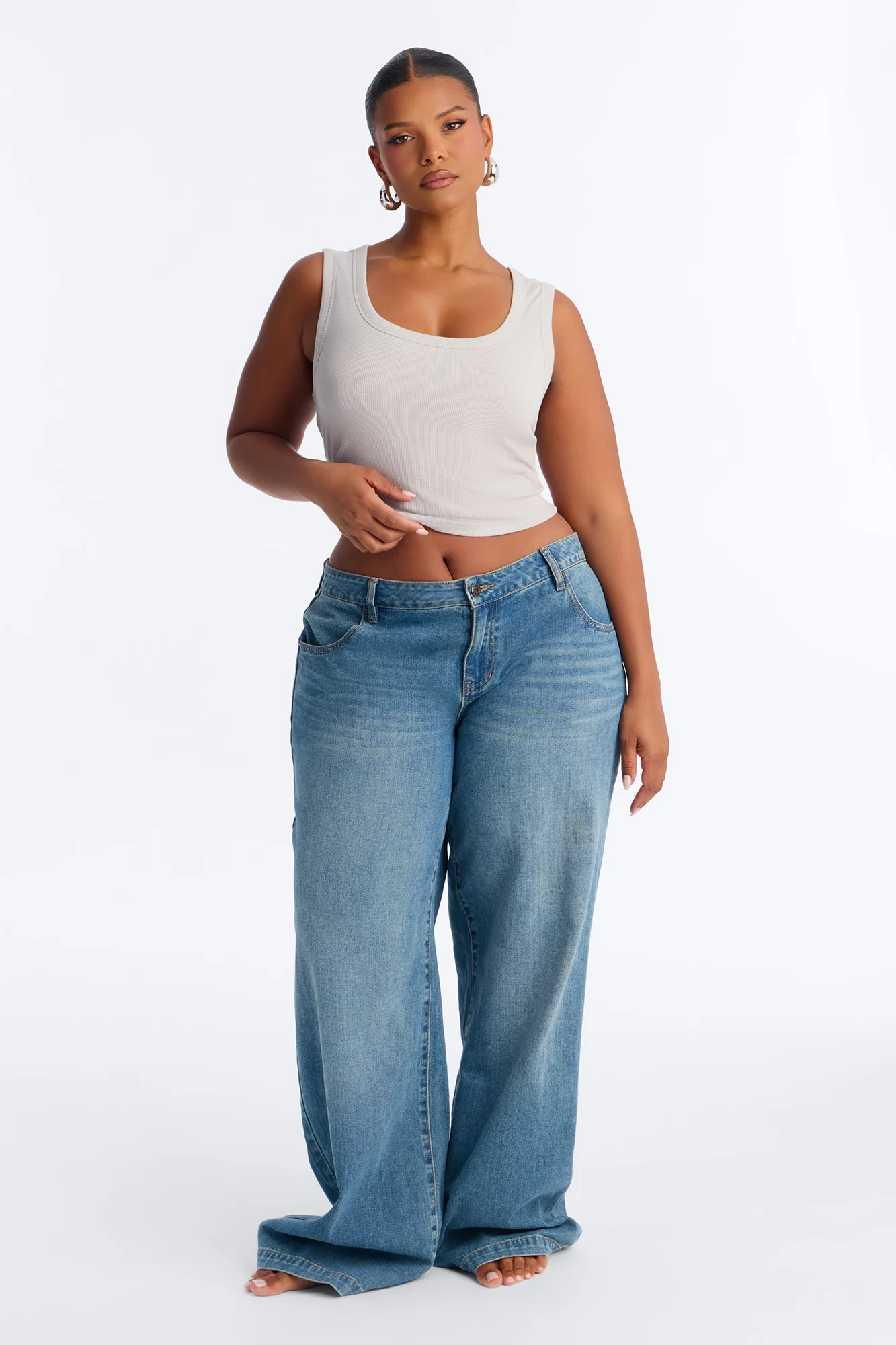 Remi Tank Top - Light Grey - Image 6