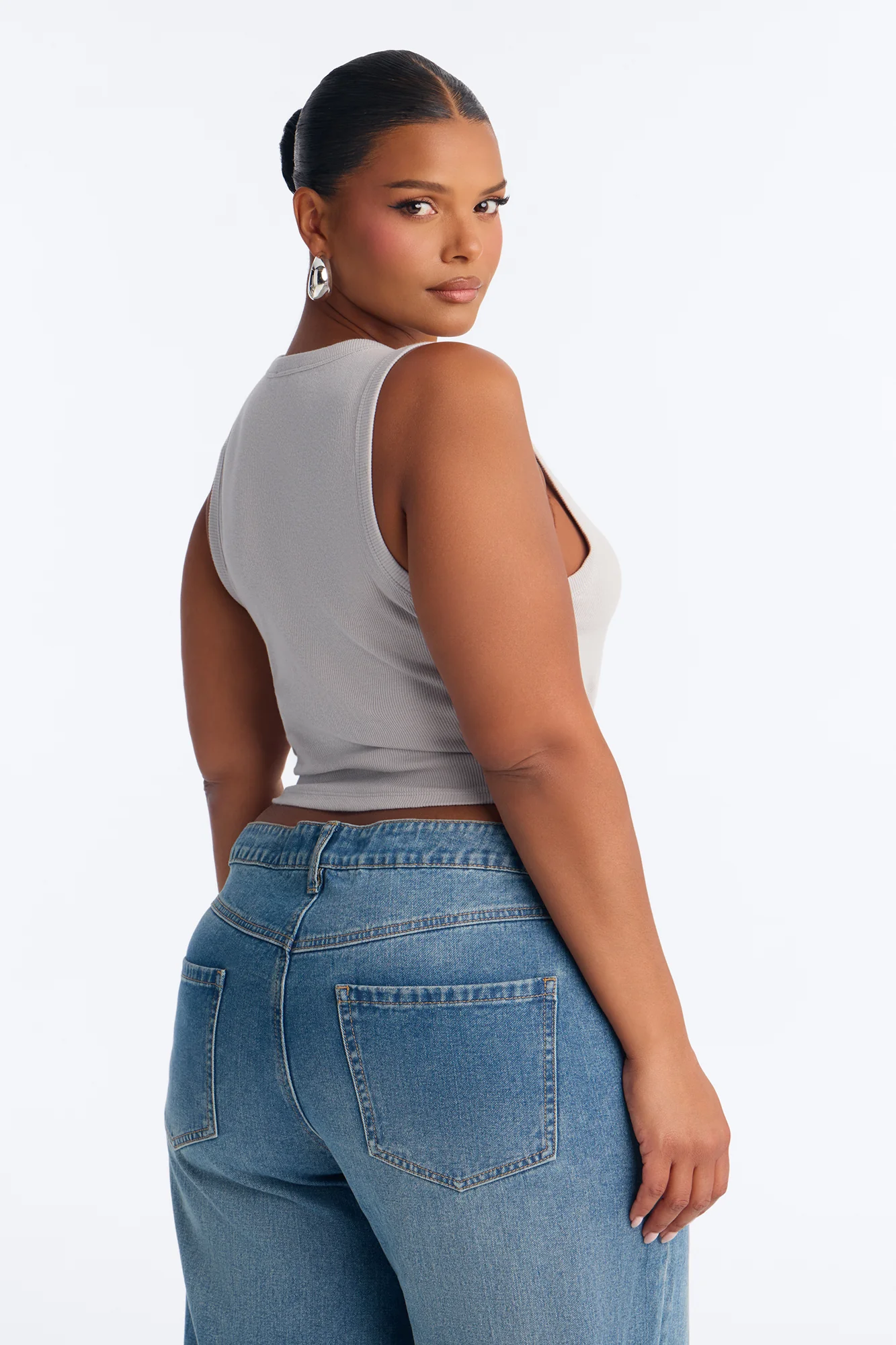 Remi Tank Top - Light Grey - Image 8
