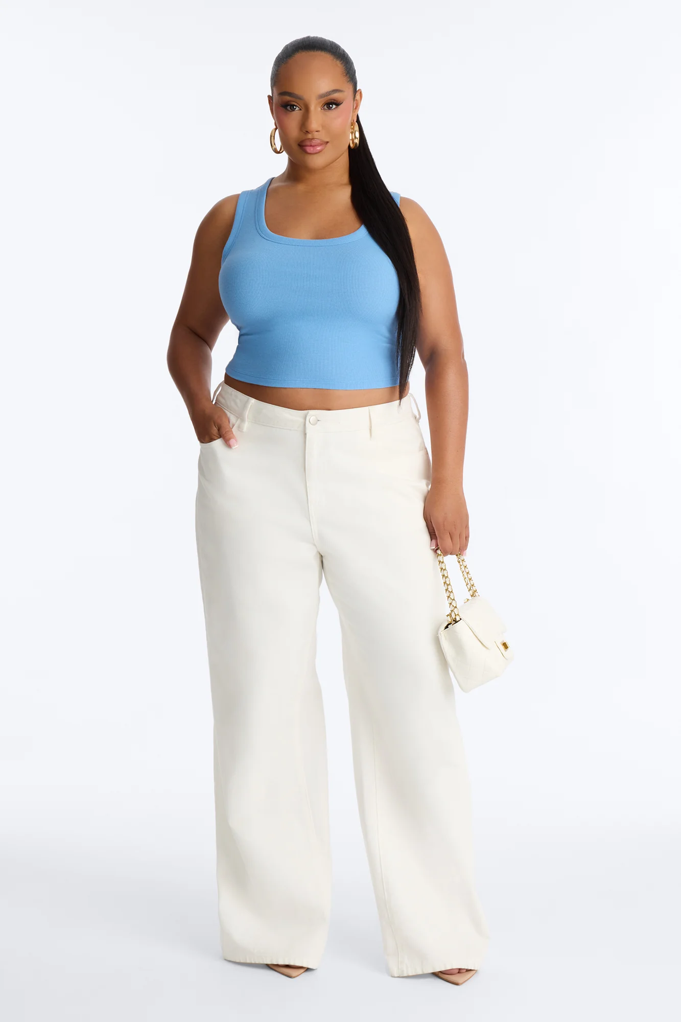 Remi Tank Top - Periwinkle - Image 5
